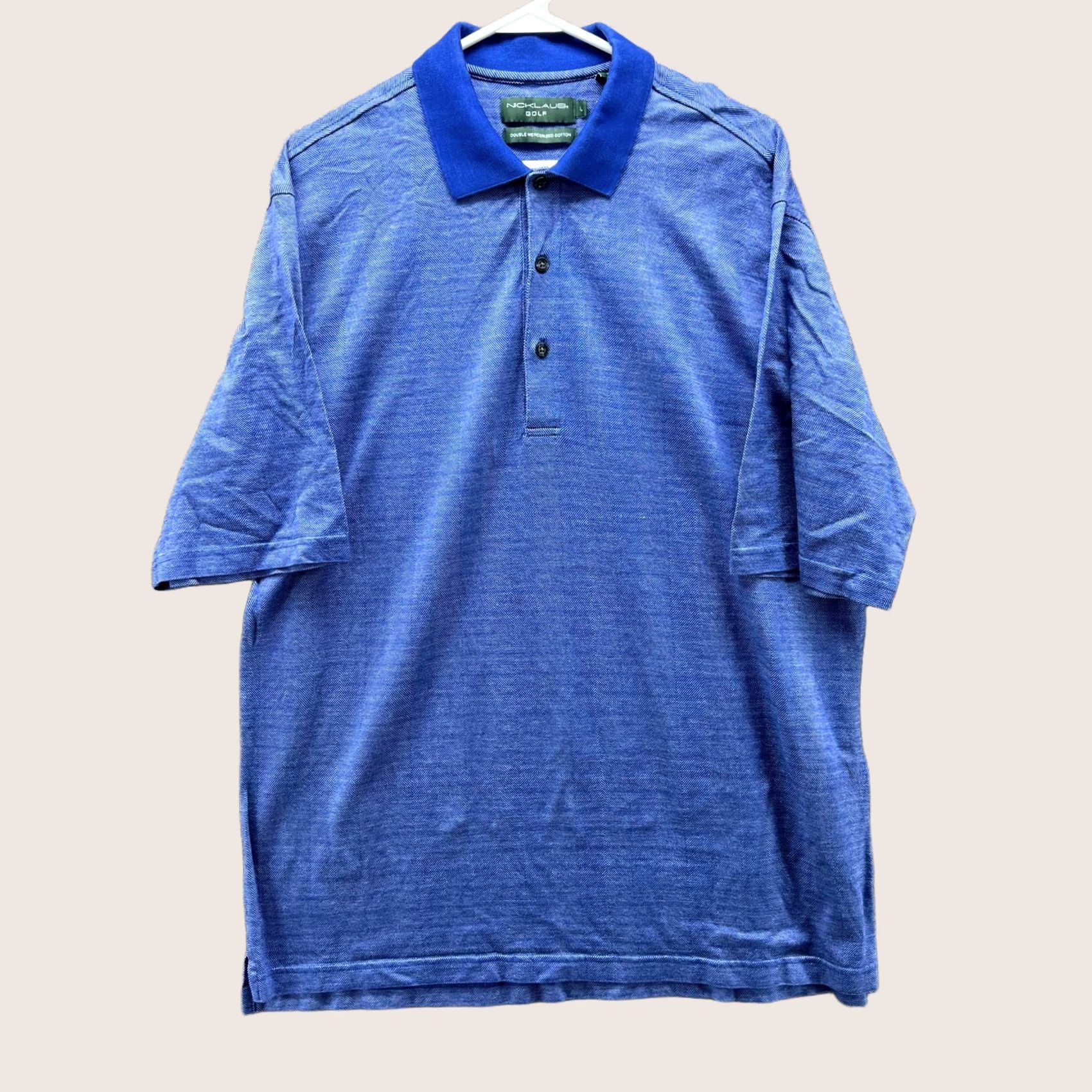 Vintage Jack Nicklaus Polo Shirt Mens Large Blue Striped Golf Mercerized Polo Shirt Preppy Casual Dress Shirt Mens L Blues Size US L / EU 52-54 / 3 - 1 Thumbnail