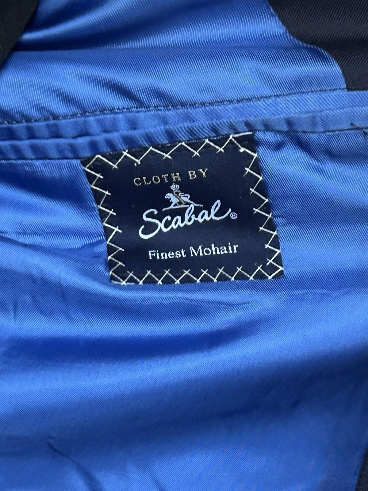 SCABAL Mr. Ned Bespoke Navy Blazer Scabal Finest Mohair Coat 36R Size 36R - 4 Thumbnail
