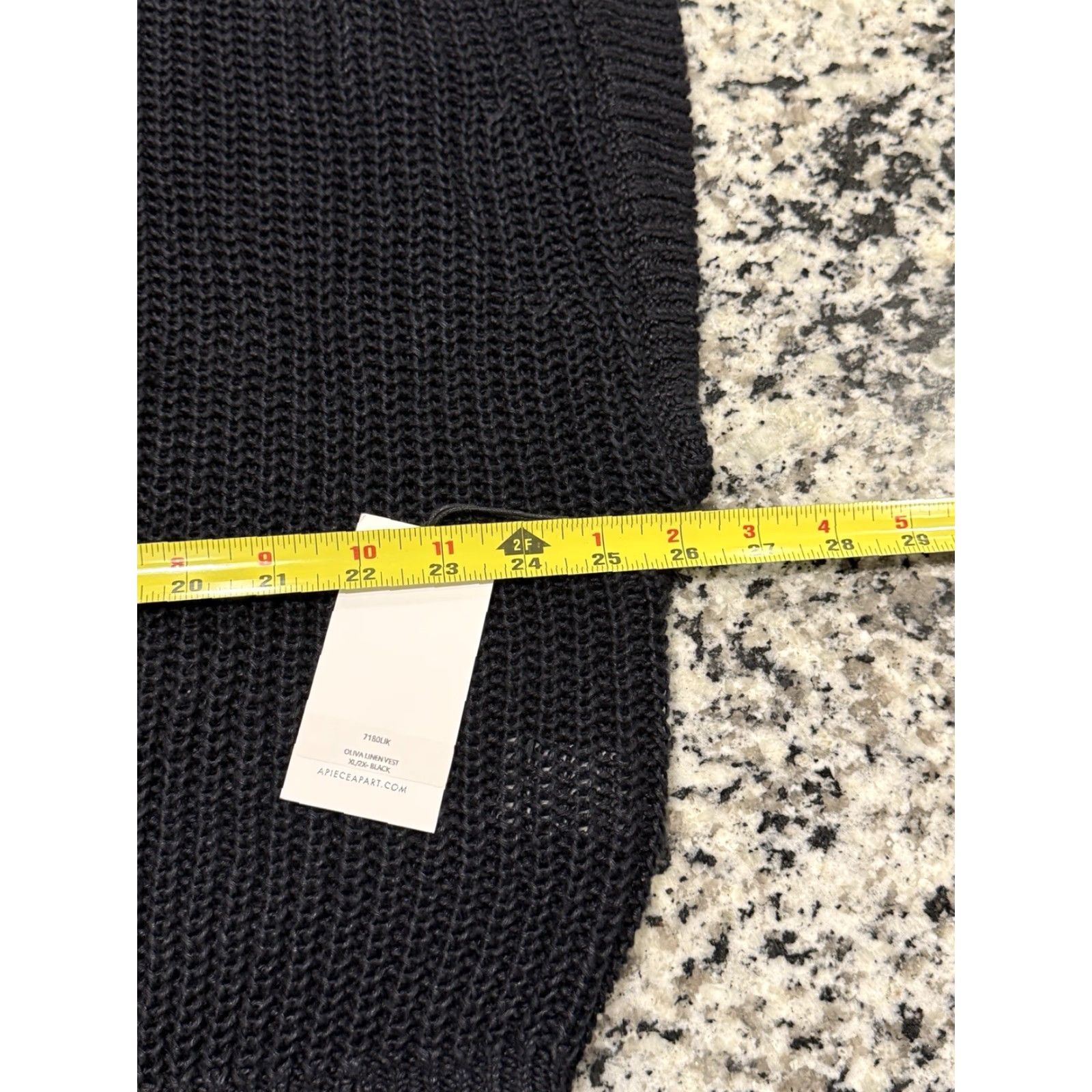 Apiece Apart VINTAGE APiece Apart Oliva Linen Vest XL/2X Black Women Vest Regular XS? Size XL / US 12-14 / IT 48-50 - 7 Thumbnail