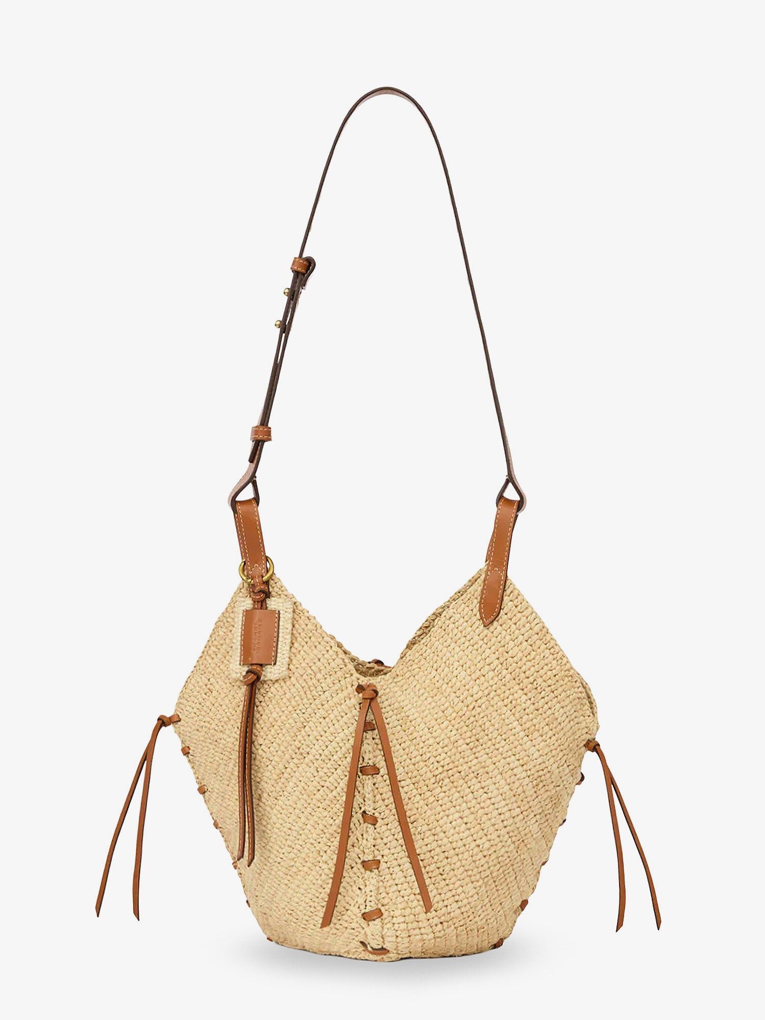 Isabel Marant Losange Raffia Shoulder Bag Size ONE SIZE - 1 Thumbnail