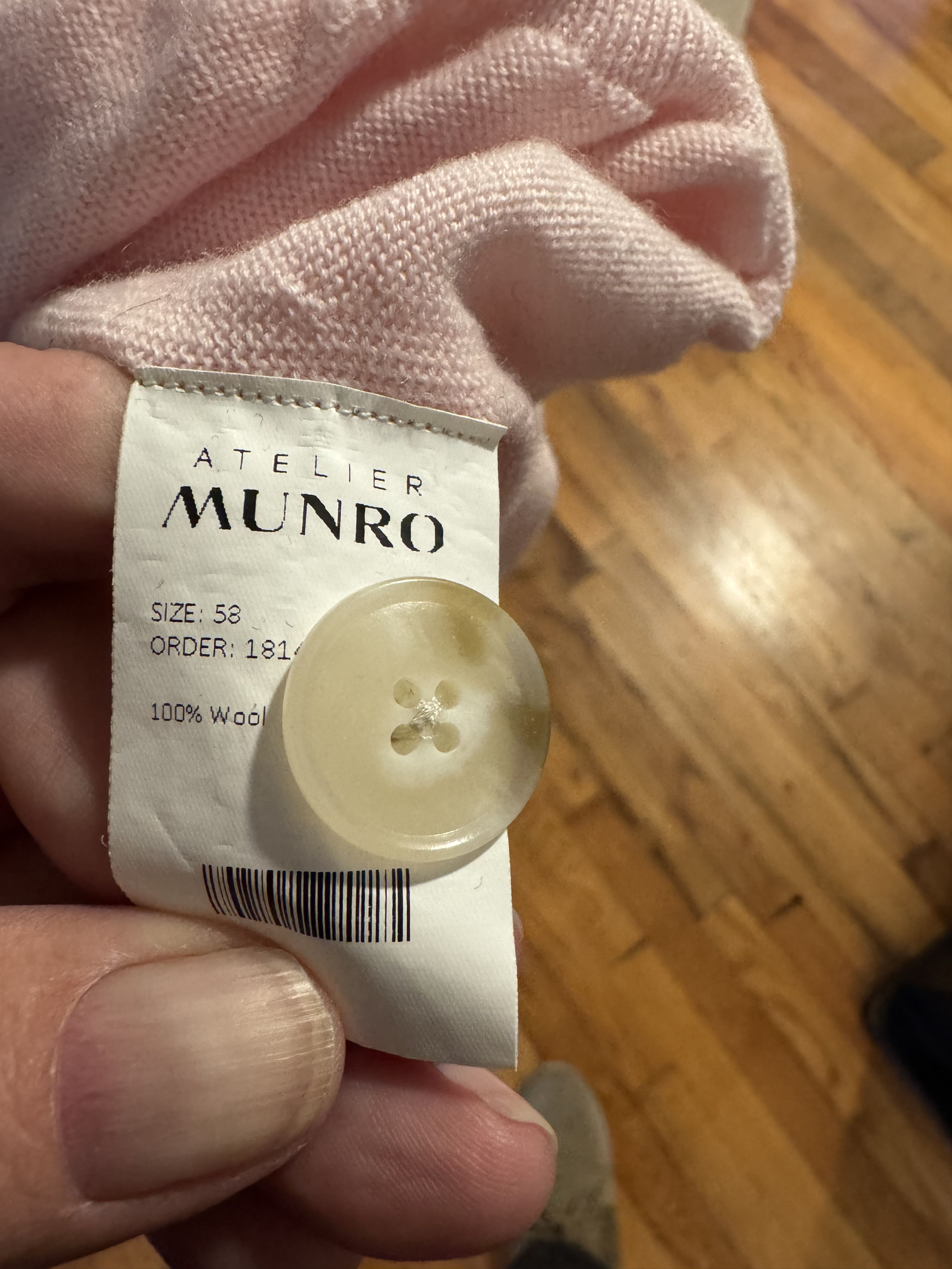 Other Munro Pink Cashmere Sweater. Gently Used. Size US L / EU 52-54 / 3 - 2 Thumbnail