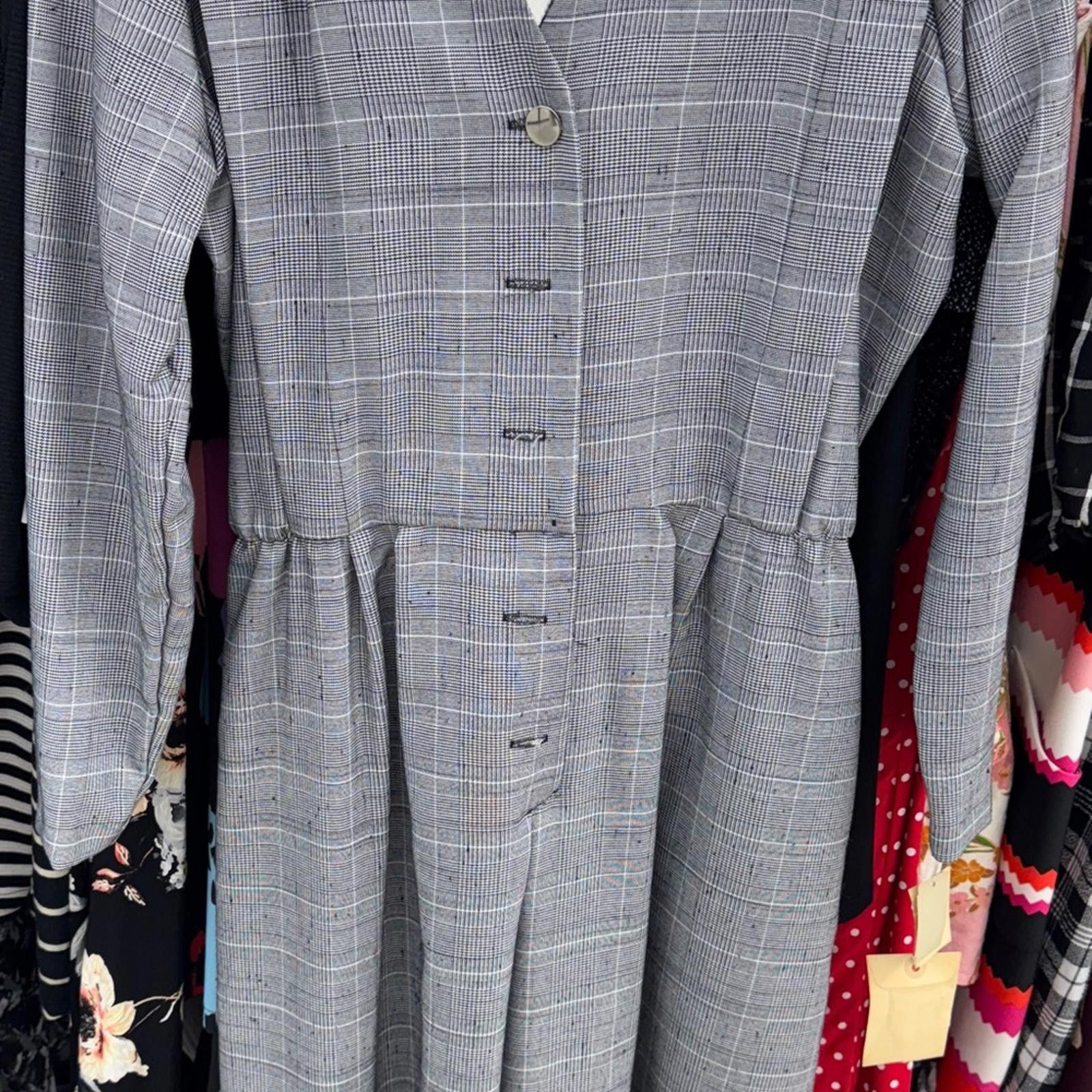 Designer Chic Bedford Fair Plaid Jumpsuit Size L / US 10 / IT 46 - 1 Thumbnail