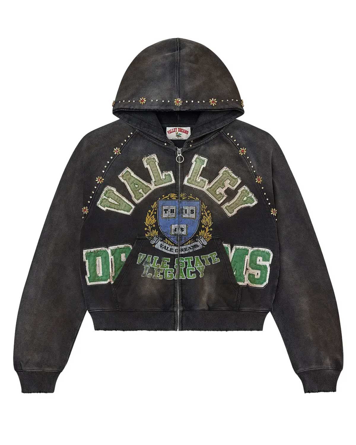 Vale Forever Gem Zip Up Hoodie Black Size US XL / EU 56 / 4 - 1 Thumbnail