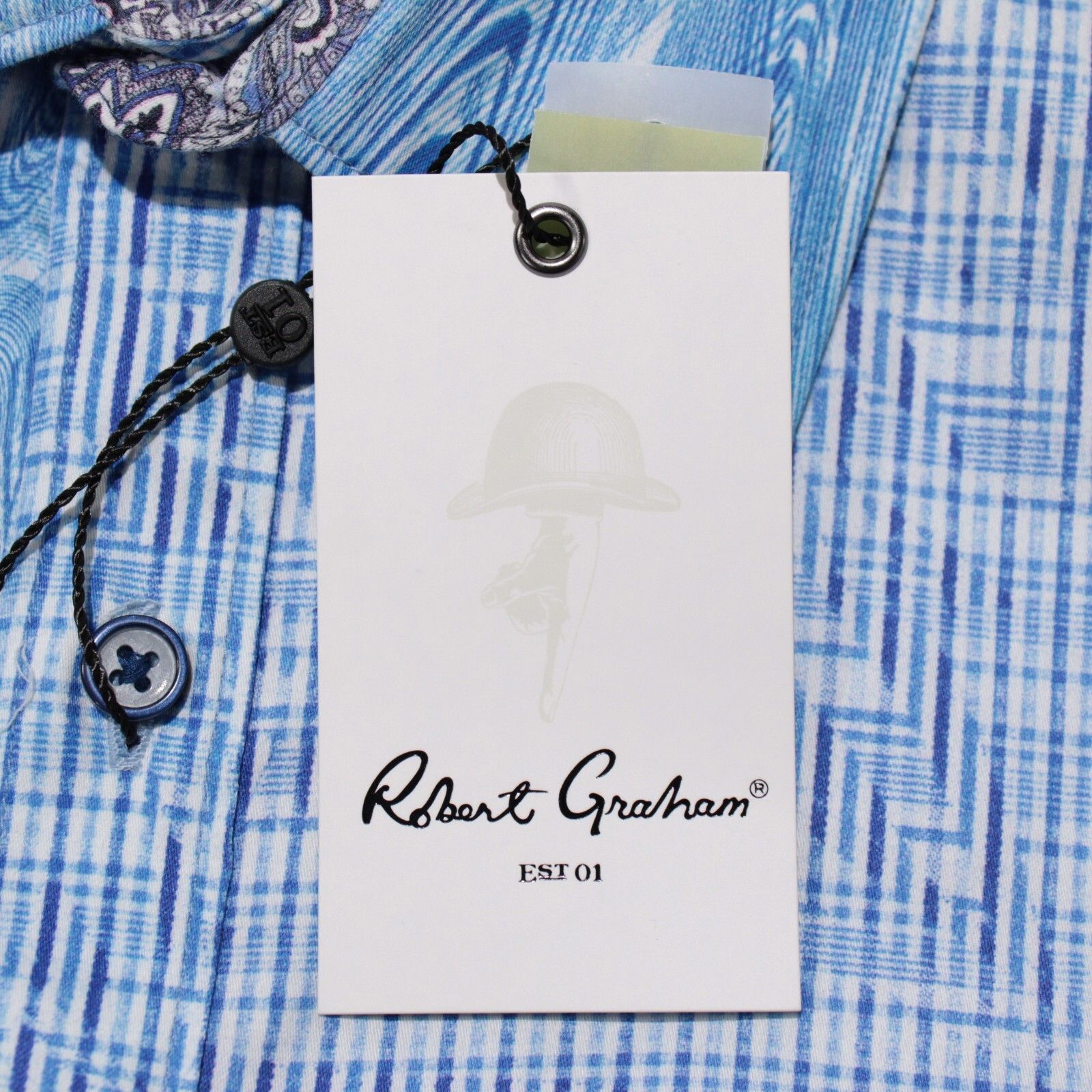 Robert Graham Robert Graham New with tags Shirt Size L US In Blue Size US L / EU 52-54 / 3 - 2 Thumbnail