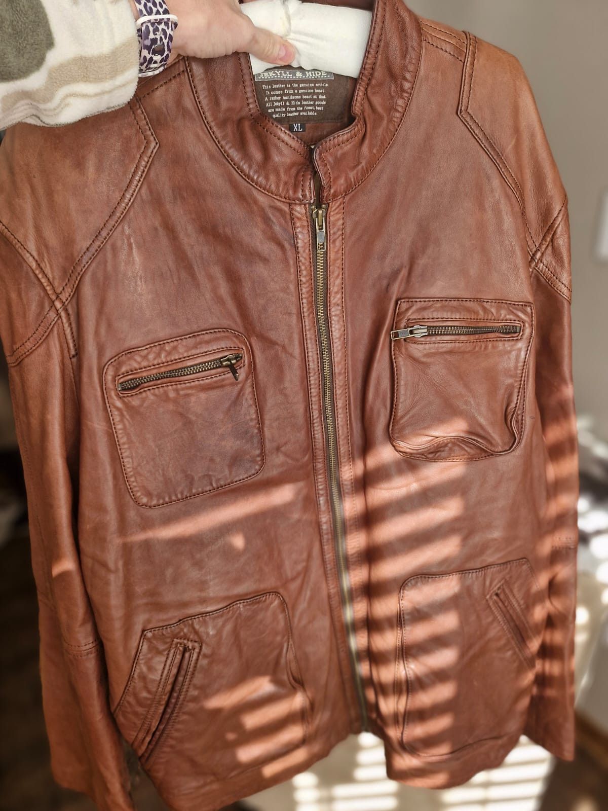 Other Jekyll & Hide Brown Leather Jacket – XL • Genuine Leather Size US XL / EU 56 / 4 - 2 Thumbnail