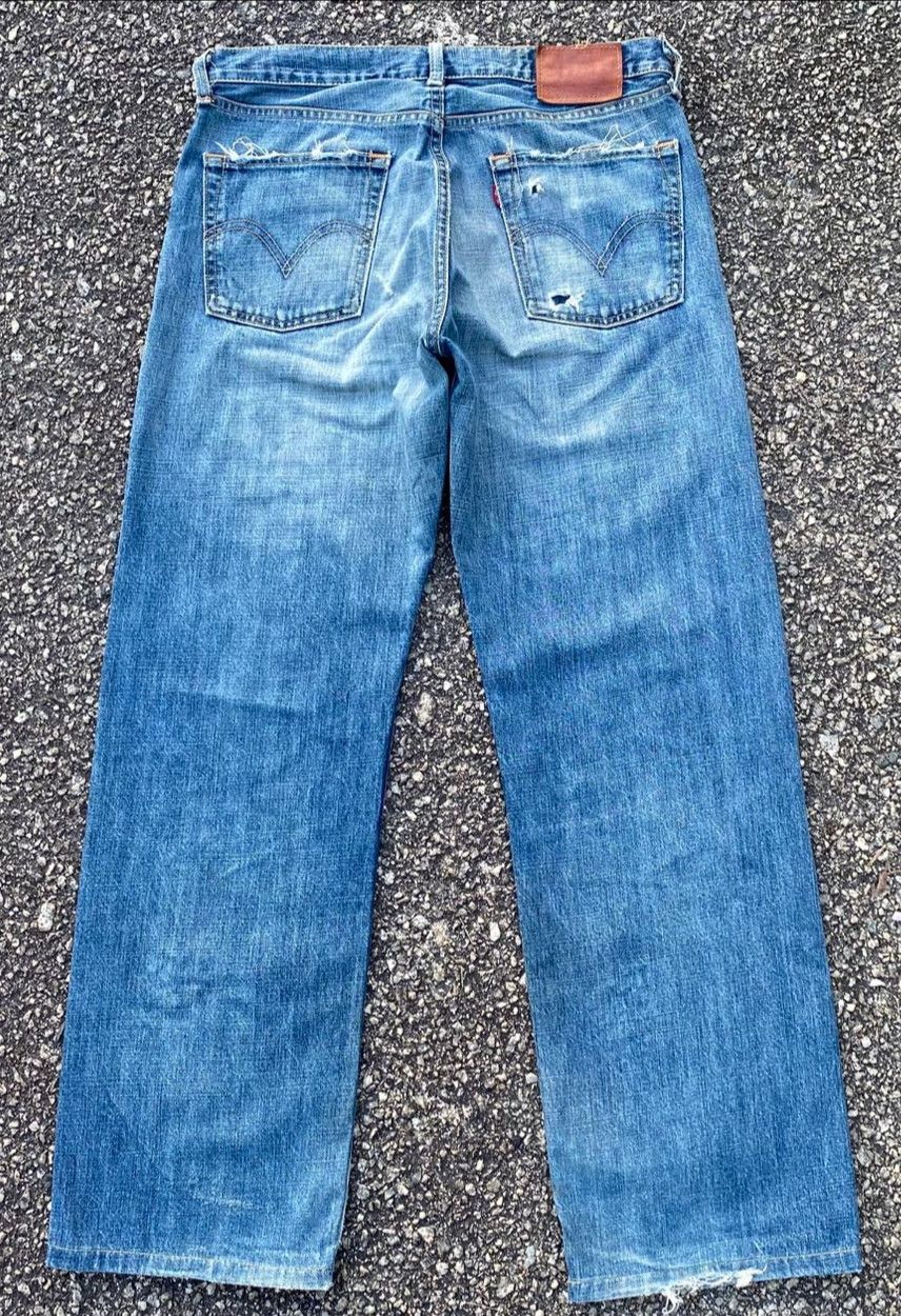 Kapital Vintage 90s Levis 503 Distressed Denim Size US 32 / EU 48 - 3 Thumbnail