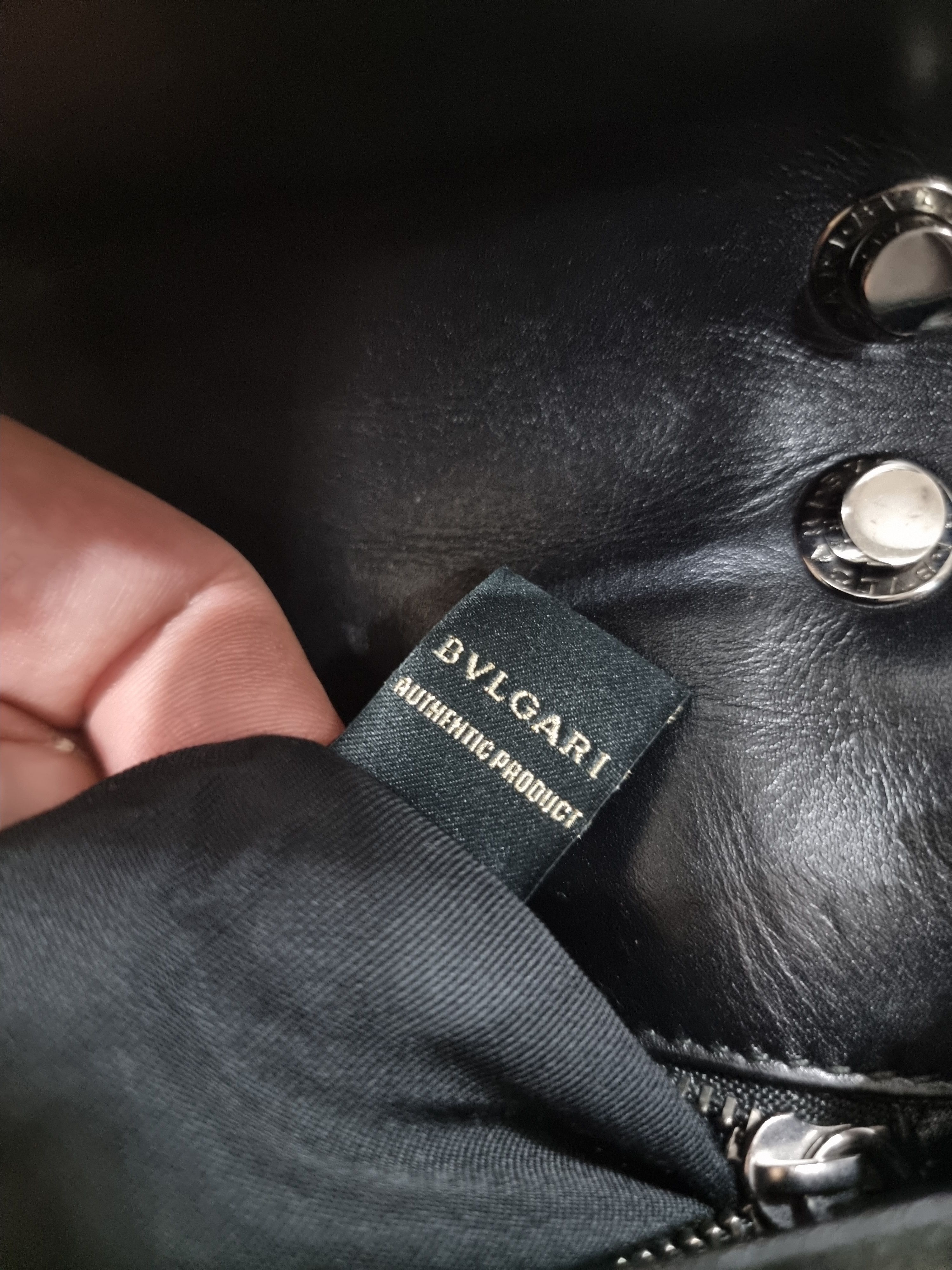 Bvlgari Blvgari Plisse Black Serpenti Leather Bag Size ONE SIZE - 13 Thumbnail