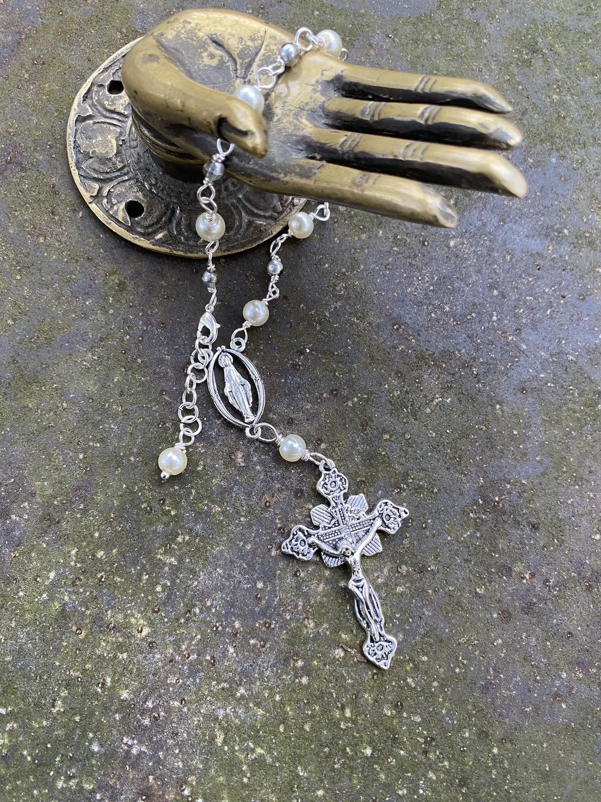 Handmade Rosary Bracelet/Anklet Size ONE SIZE - 3 Thumbnail