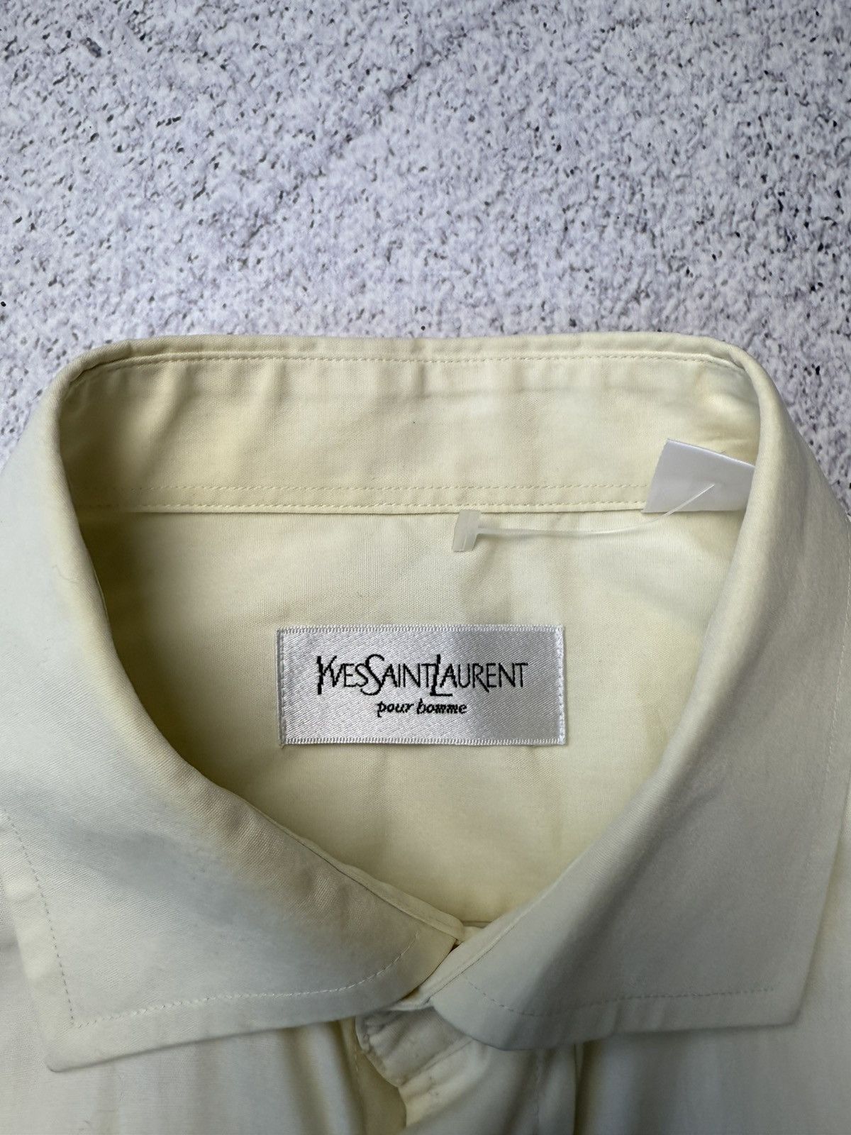 Vintage Yves Saint Laurent Classic Wedding Shirt with Cufflinks Size US L / EU 52-54 / 3 - 13 Thumbnail