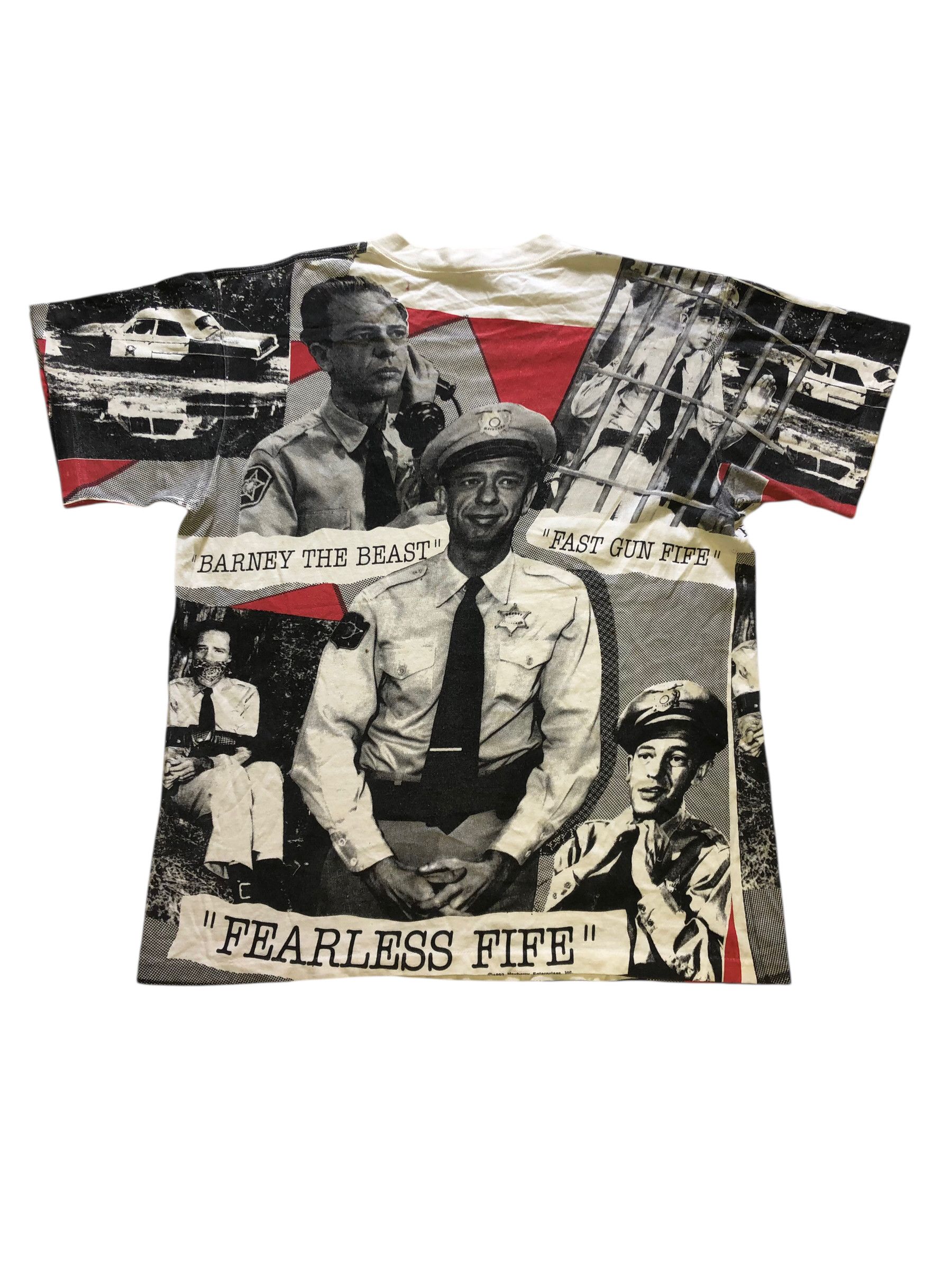 Vintage VTG ‘92 BARNEY FIFE Don Knotts All Over Print Movie T-Shirt Size US L / EU 52-54 / 3 - 2 Thumbnail