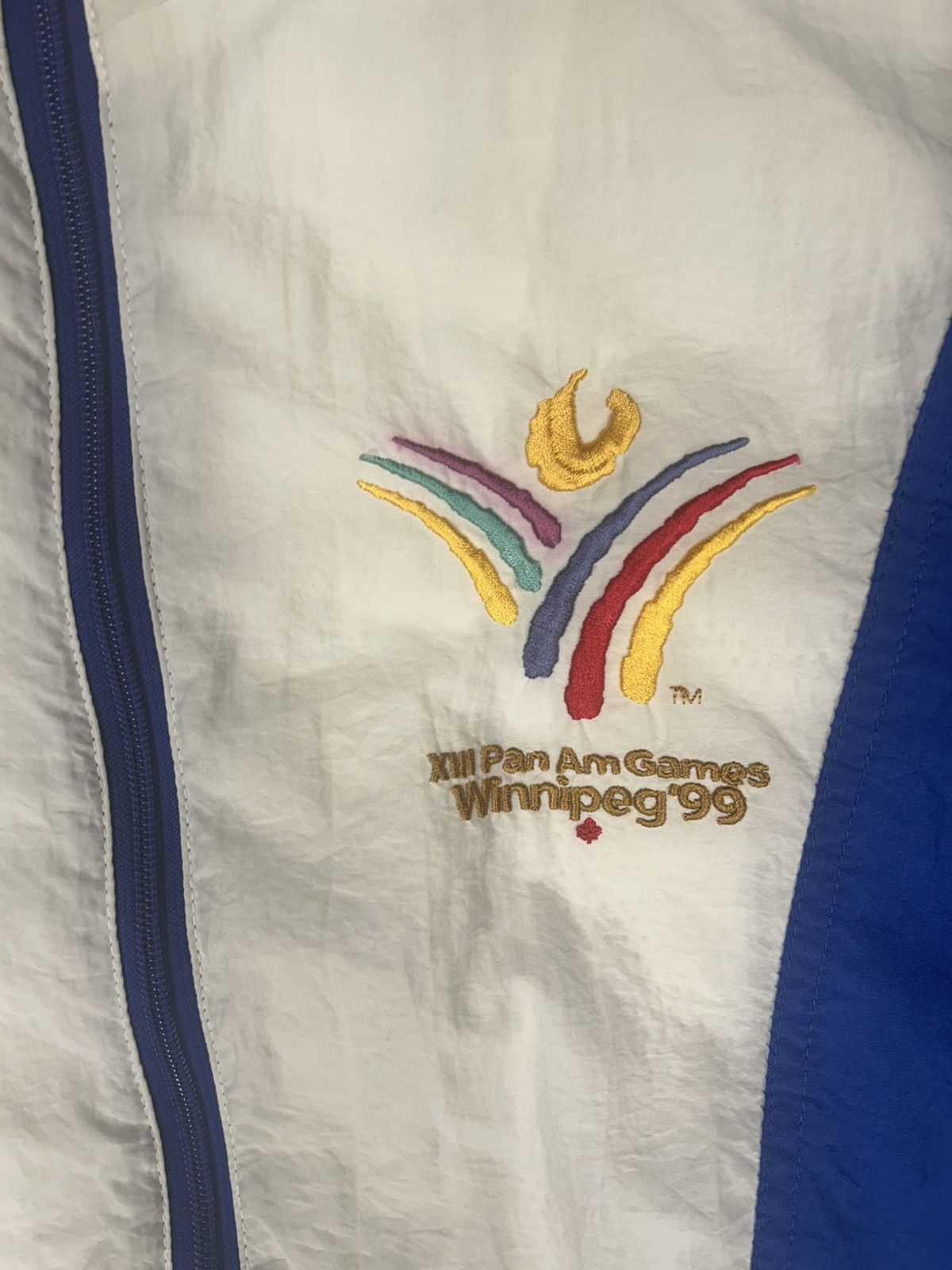 Japanese Brand × Vintage Crazy Vintage 1999 Pan-Am Games White Windbreaker Jacket Size US XL / EU 56 / 4 - 2 Thumbnail