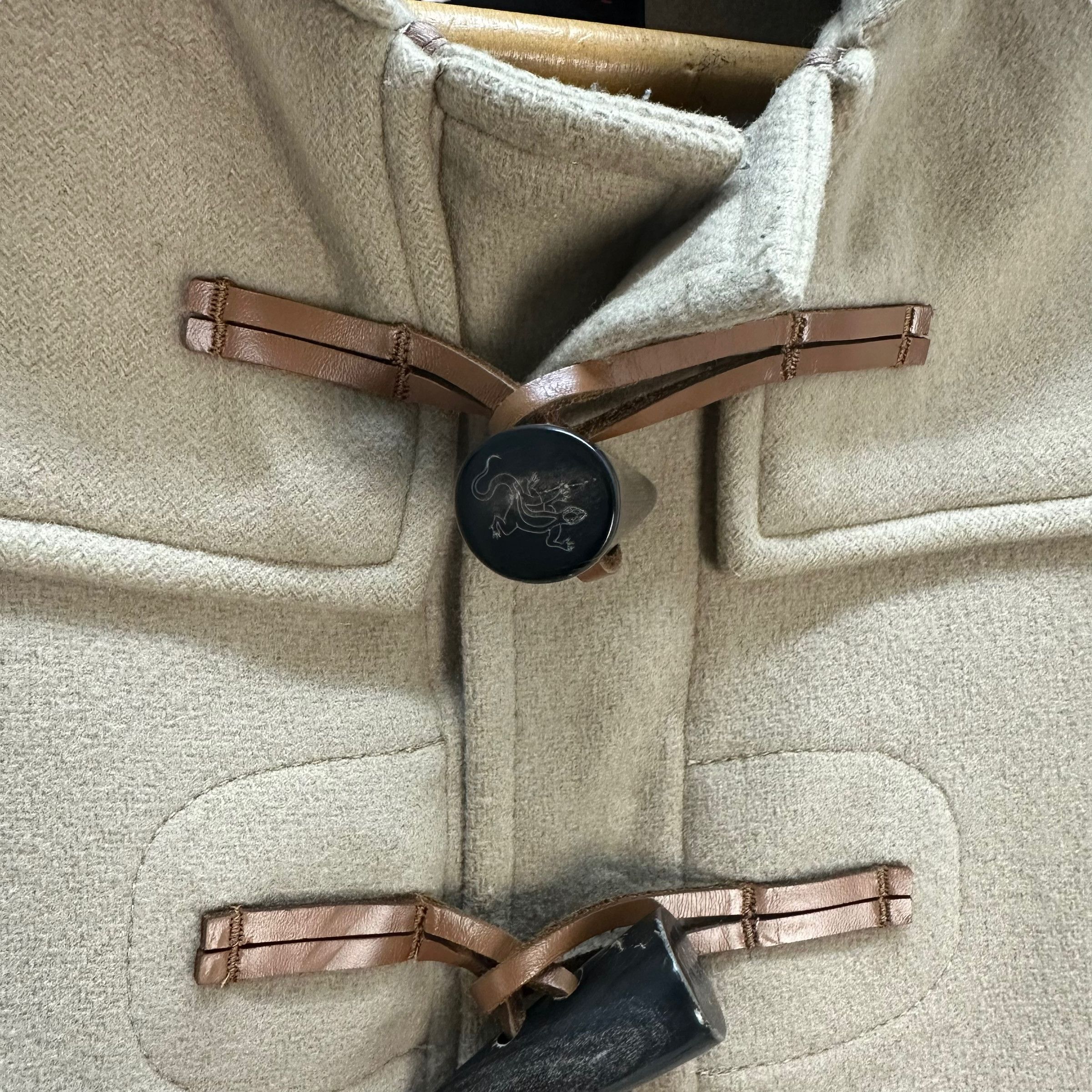 agnes b. AGNES B HOMME FABRIC BY MILIOR DUFFLE COAT #8322-003 Size US S / EU 44-46 / 1 - 6 Thumbnail