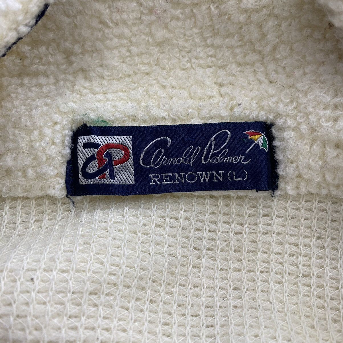 Vintage Vintage ARNOLD PALMER RENOWN Deep Pile Sherpa V-neck Cream Size US L / EU 52-54 / 3 - 3 Thumbnail