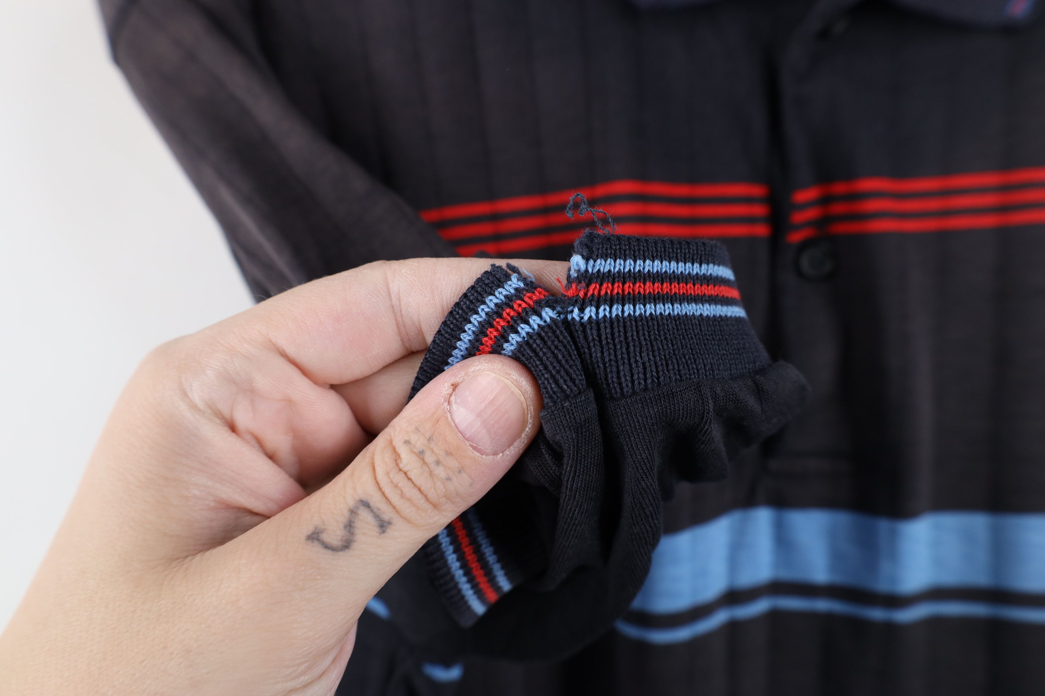 Vintage Vintage 70s Streetwear Striped Sun Faded Golf Polo Shirt USA Size US L / EU 52-54 / 3 - 5 Thumbnail