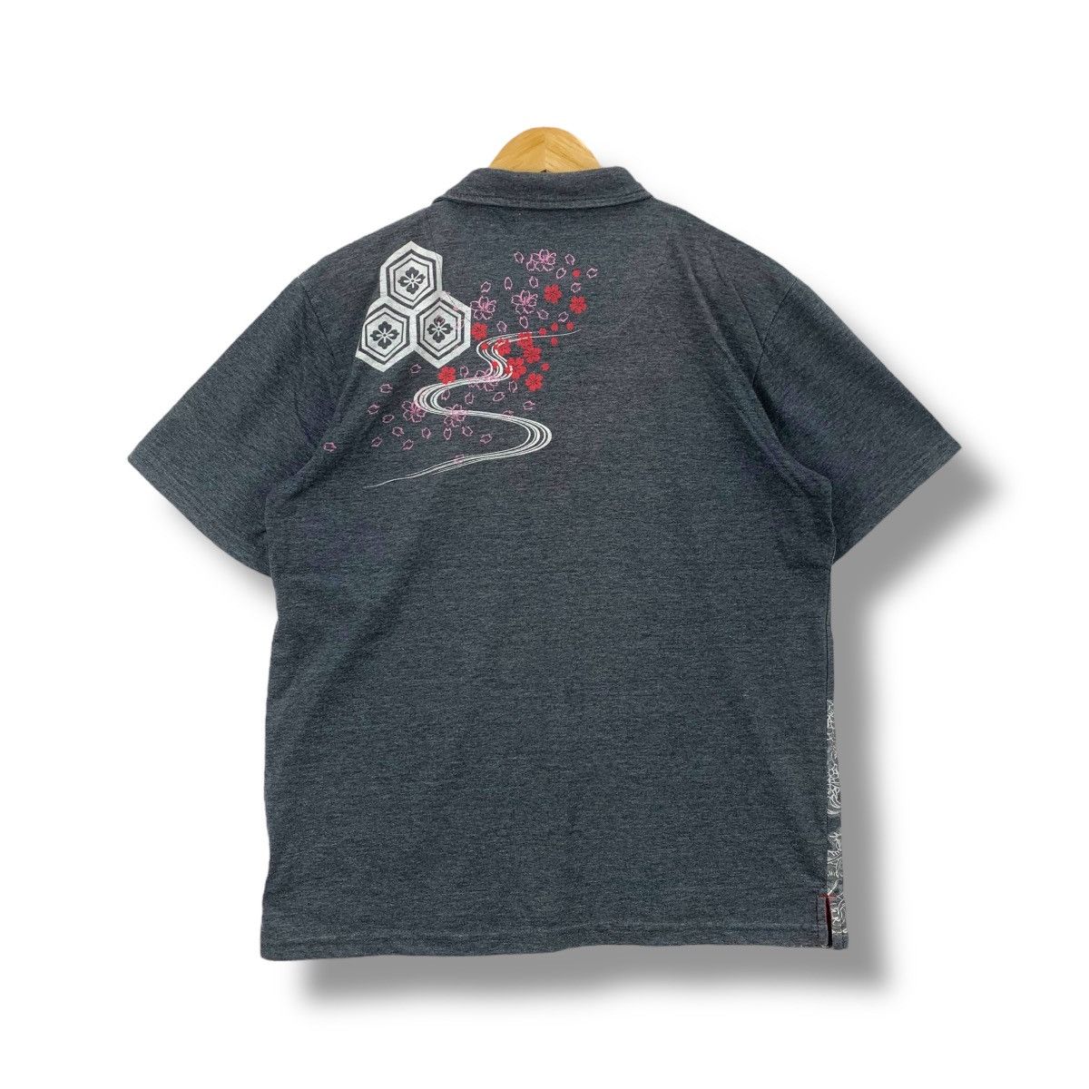 Japanese Brand Vintage Japanese Traditional DRAGON Sukajan Polo Shirt Size US XXL / EU 58 / 5 - 5 Thumbnail
