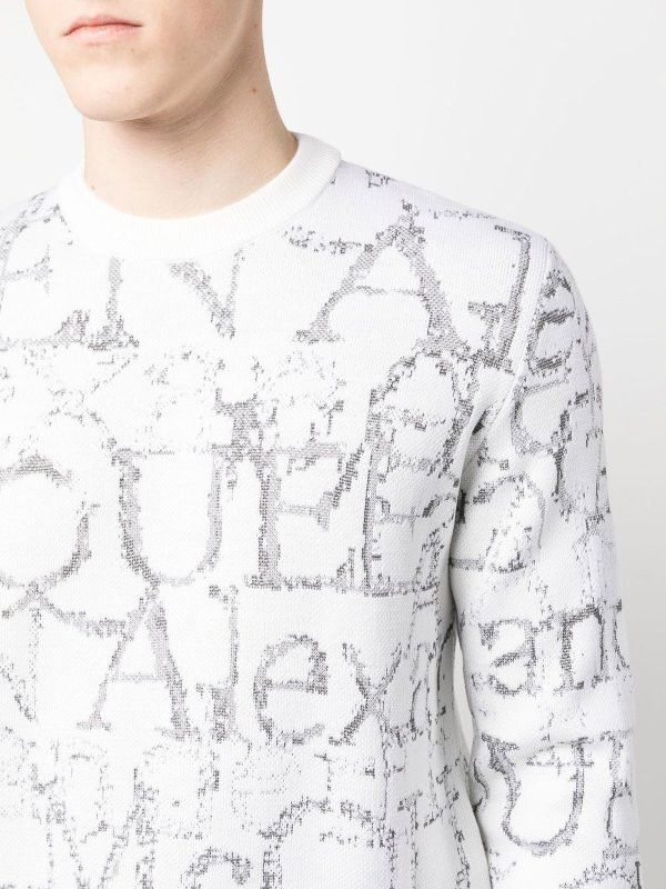 Alexander McQueen o1y1024 Sweater In White Size US M / EU 48-50 / 2 - 5 Thumbnail
