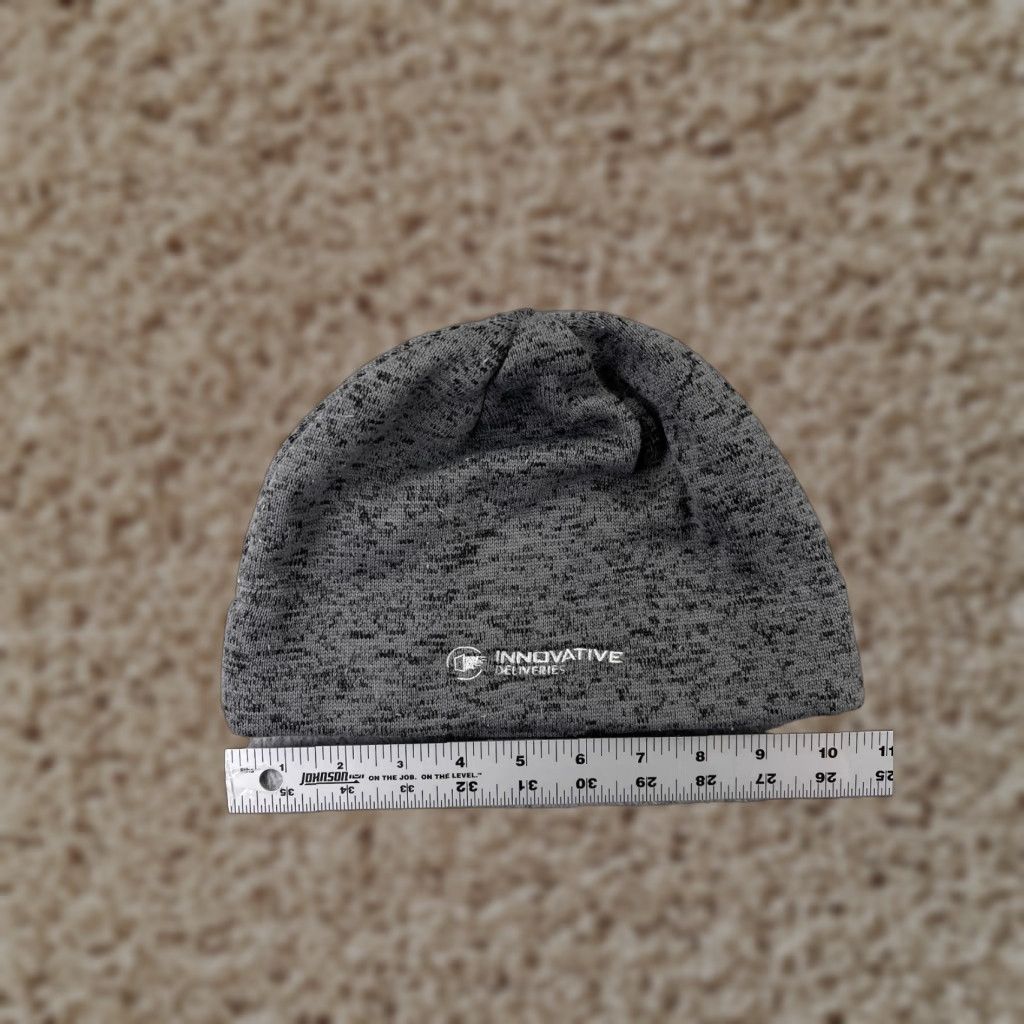 Port Authority Port Authority Beanie Knit Adult Gray Poly Delivery Service Logo Ski Hat Size ONE SIZE - 1 Thumbnail