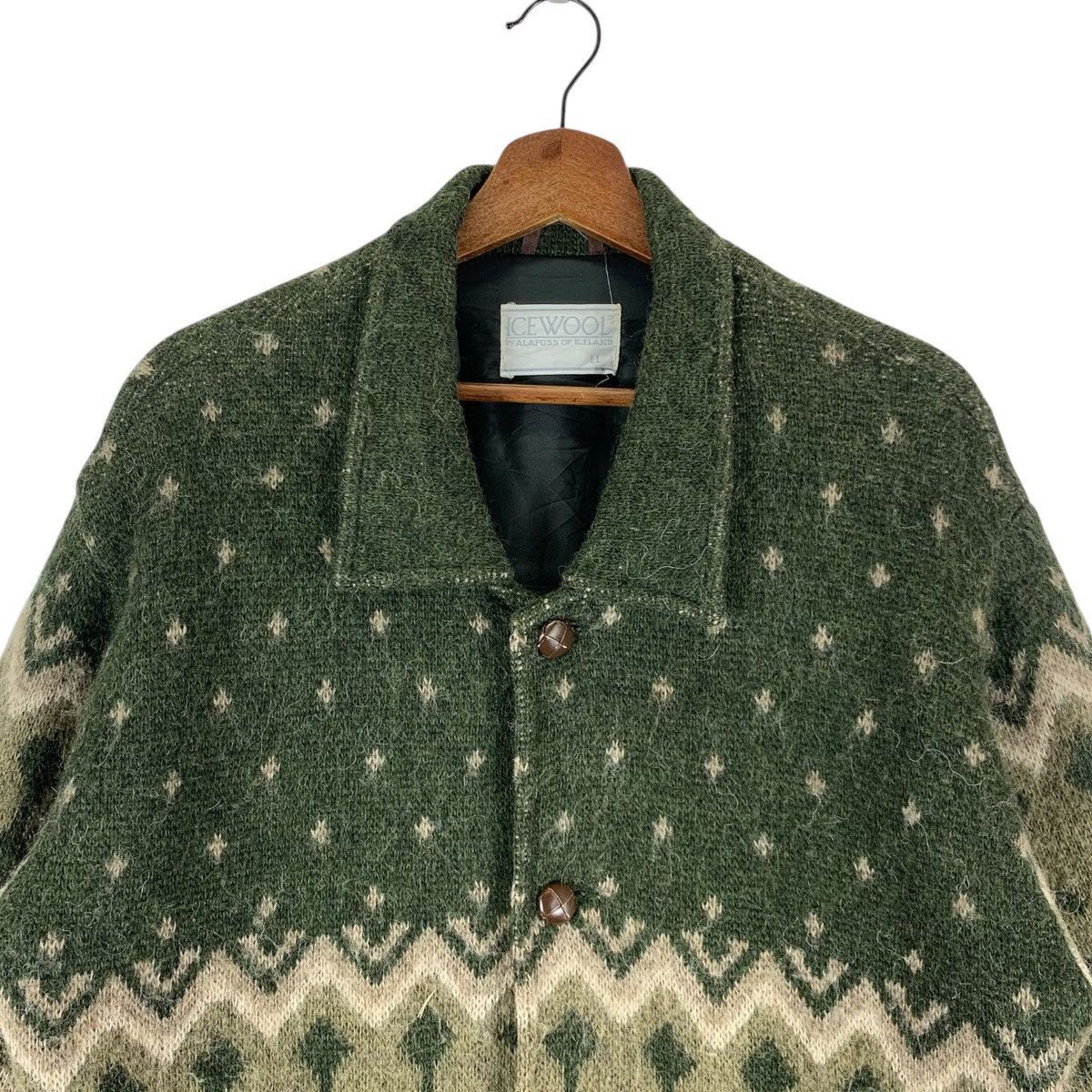 Japanese Brand Vintage Icewool by Alafoss of Iceland Wool Jacket Size US XL / EU 56 / 4 - 2 Thumbnail
