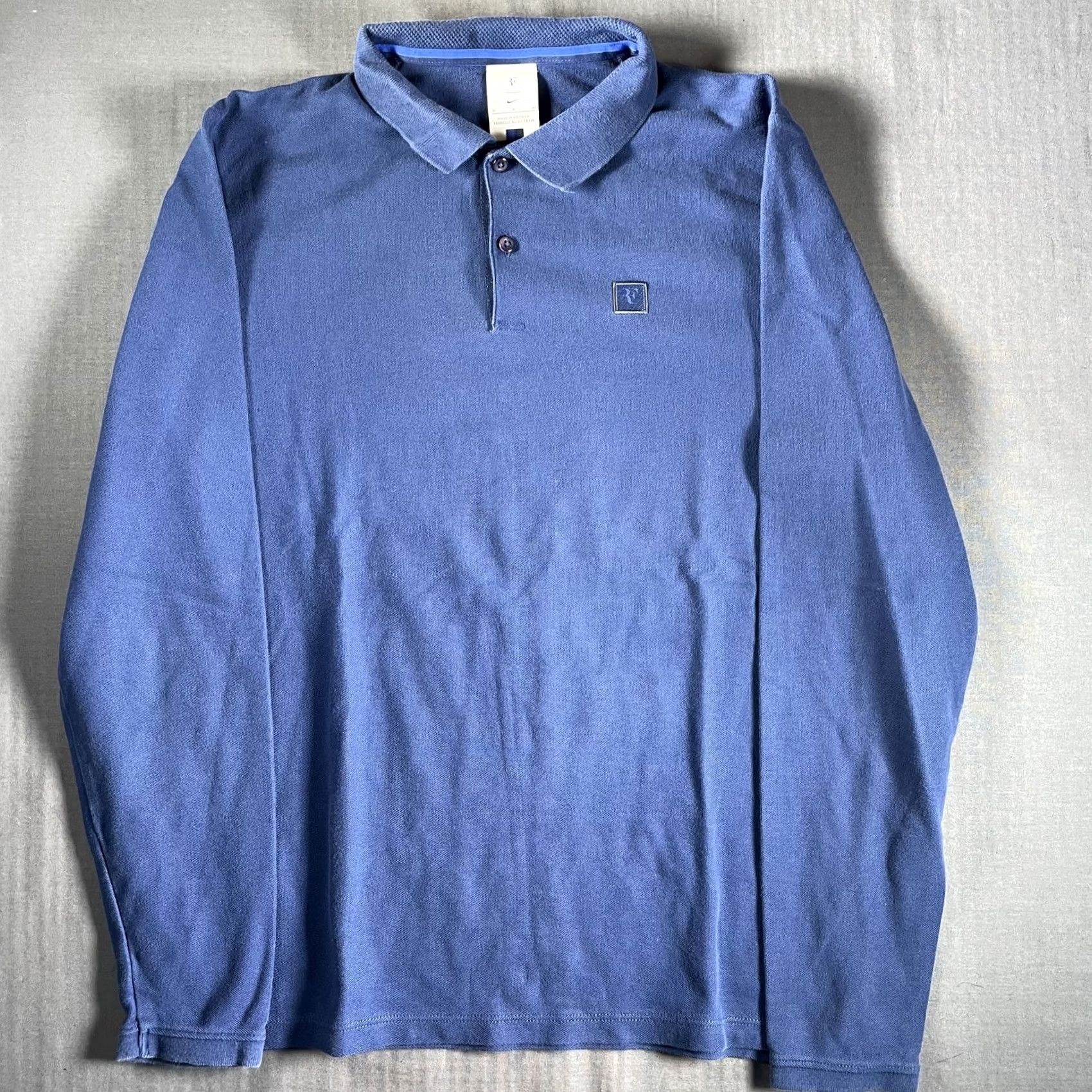Nike Nike Polo Shirt Mens Medium Long Sleeve Roger Federer Tennis Classic Size US M / EU 48-50 / 2 - 4 Thumbnail