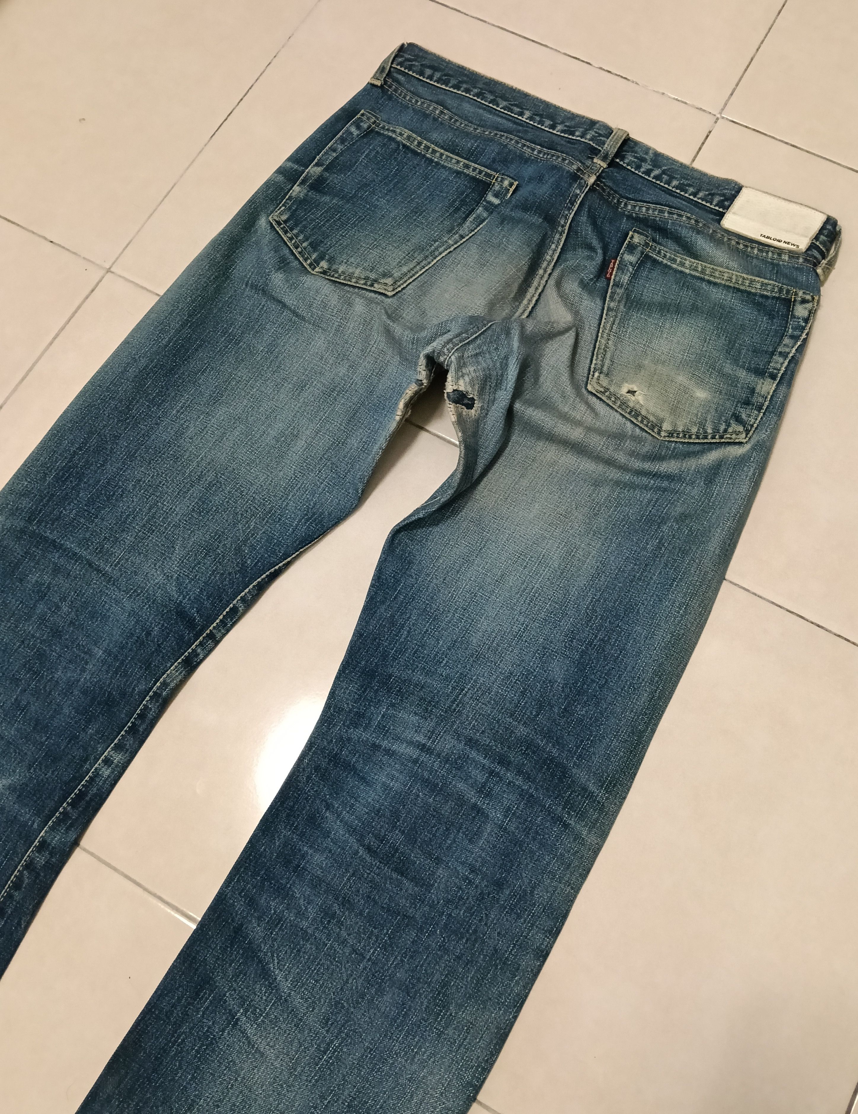 Blue Blue Japan 💥Flared Tabloid News Selvedge Japanese Denim💥💥 Size US 34 / EU 50 - 7 Thumbnail