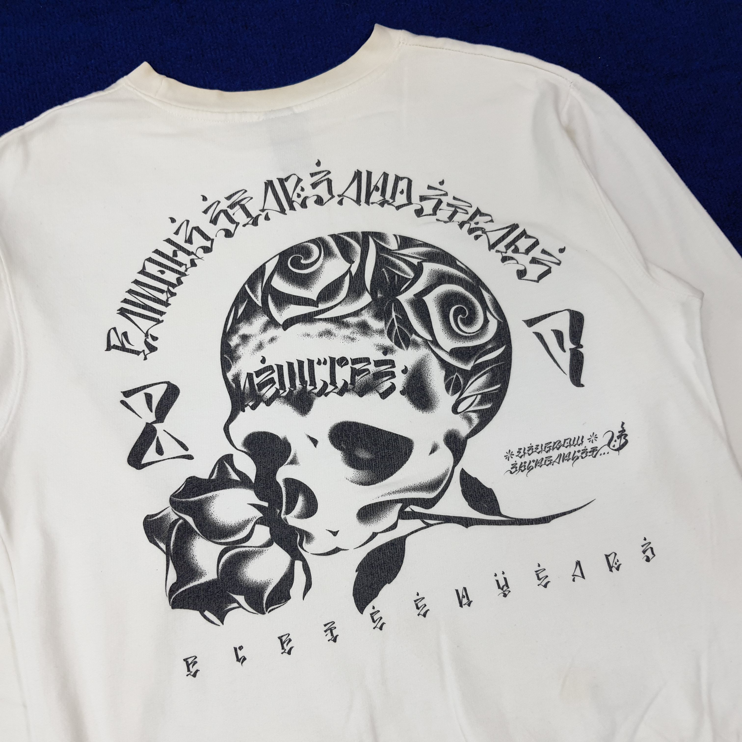 Famous Stars And Straps Vintage 2000s Famous Skull Rose Graphic Sweatshirt C275N2 Size US M / EU 48-50 / 2 - 2 Thumbnail