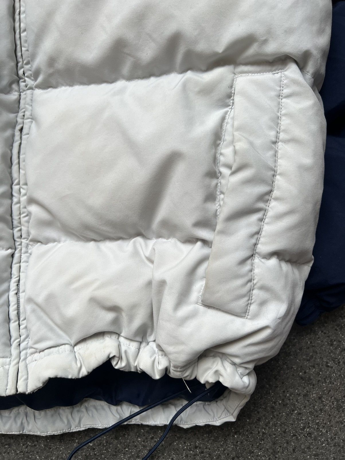 Nike × Vintage Vintage 90's Nike Drill Big Swoosh Down Puffer Jacket Bomber Size US M / EU 48-50 / 2 - 7 Thumbnail