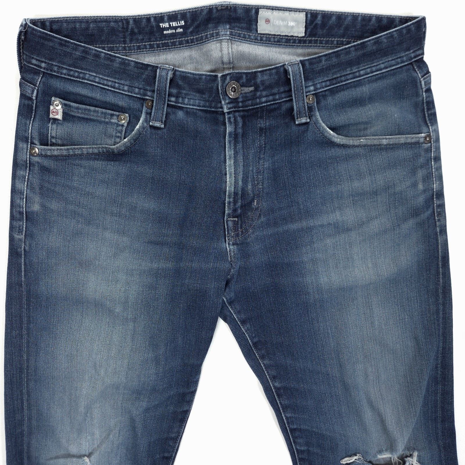 AG Adriano Goldschmied Adriano Goldschmied The Tellis Jeans Mens 32x30.5 Slim 360 Size US 32 / EU 48 - 2 Thumbnail