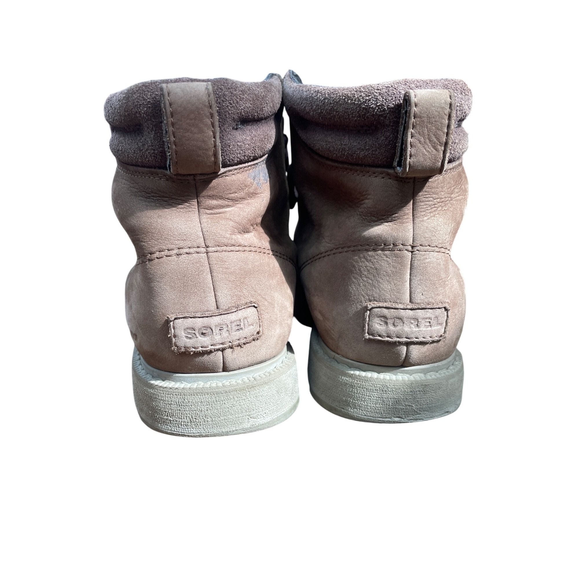 SOREL Sorel Mens Brown Leather Waterproof Ankle Boots Size 11 SKU Size US 11 / EU 44 - 13 Thumbnail
