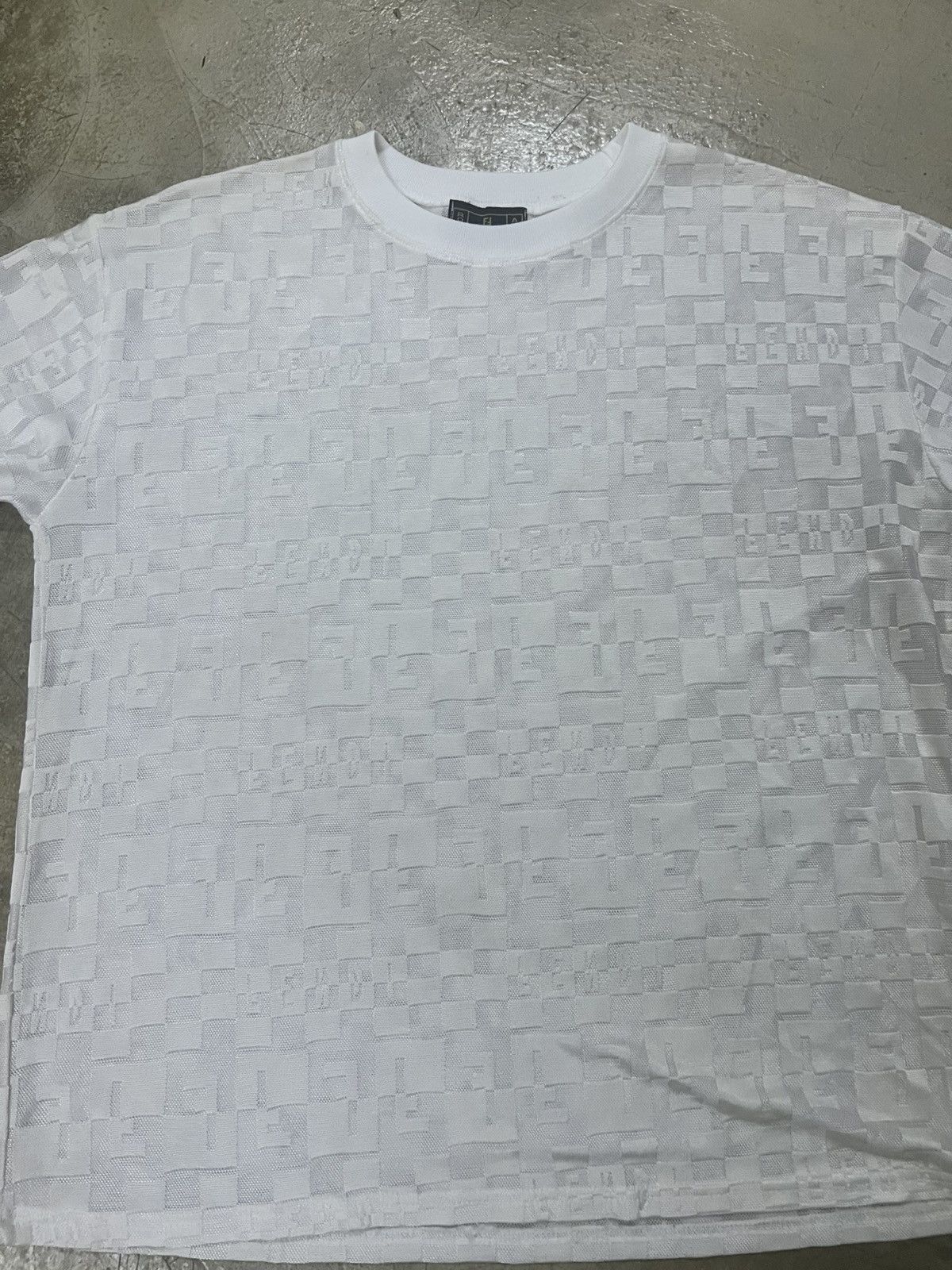 Fendi VINTAGE FENDI JEANS Monogram Checkerboard Spellout T-Shirt Size M / US 6-8 / IT 42-44 - 19 Thumbnail