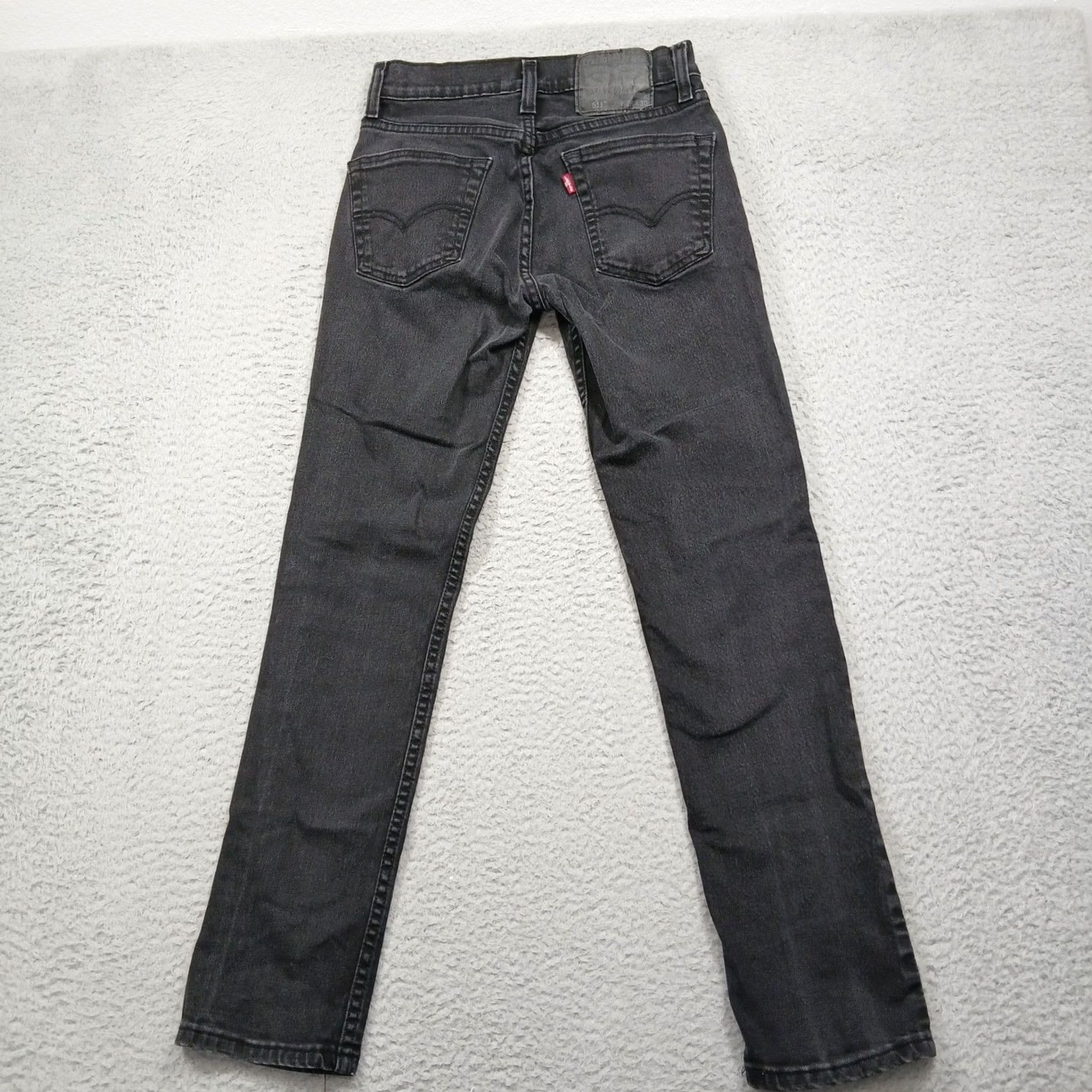 Levi's Levi's 511 Jeans Men 28 Slim Fit Gray Stretch Low Rise Size US 28 / EU 44 - 3 Thumbnail