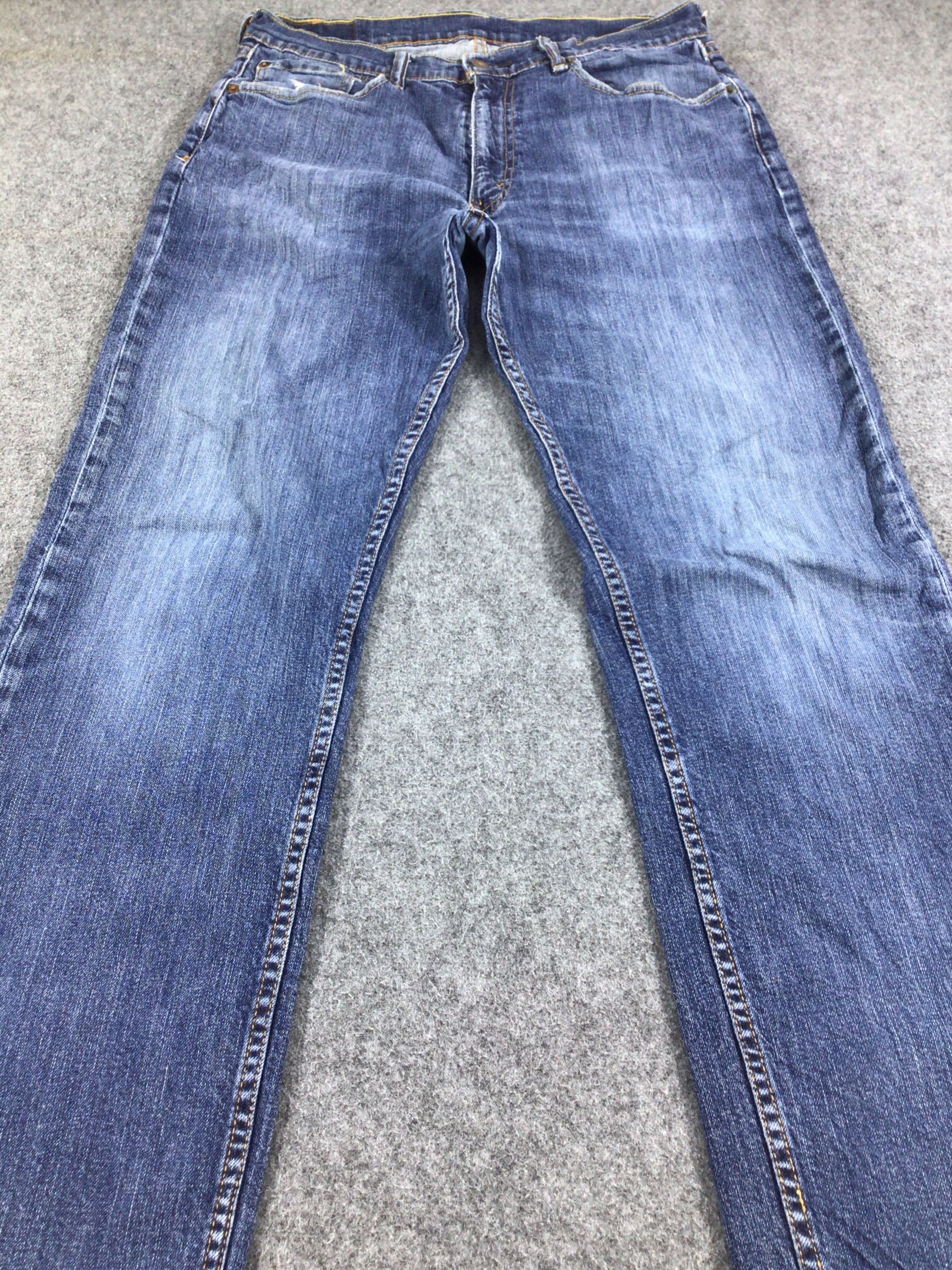 Levi's Vintage Levis 505 Jeans Blue Wash Denim KJ198 Size US 34 / EU 50 - 3 Thumbnail