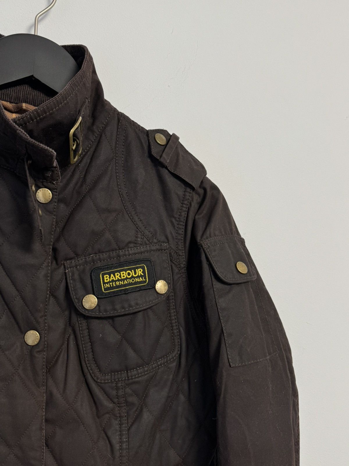 Barbour Barbour Quilted Wax Jacket With Belt - Olive Green Brown Size M / US 6-8 / IT 42-44 - 5 Thumbnail