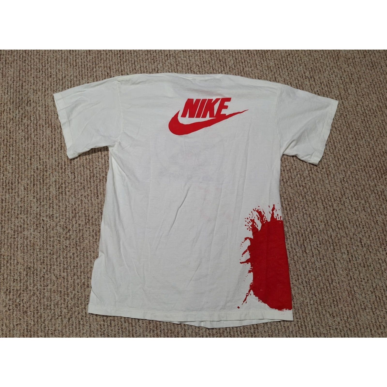 Nike VINTAGE Georgia Bulldogs Nike Shirt 2XL White 100% cotton Crew Neck Short Sleeve Mens 90s Blood Logo Uga Size US XXL / EU 58 / 5 - 3 Thumbnail