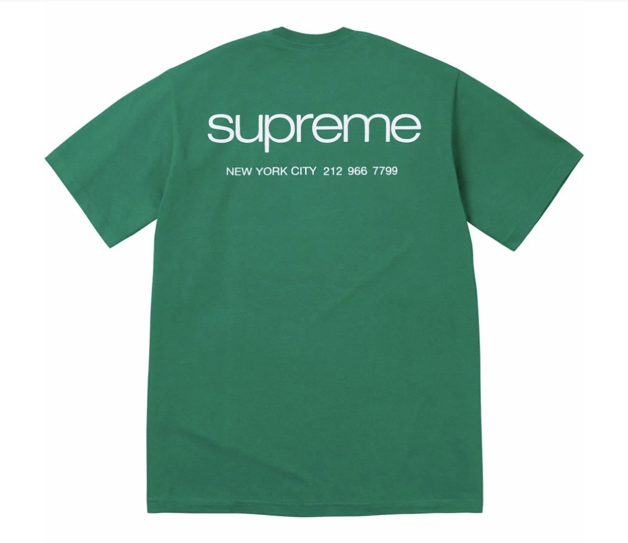 Image of Supreme Nyc Tee in Green, Men's (Size 2XL)