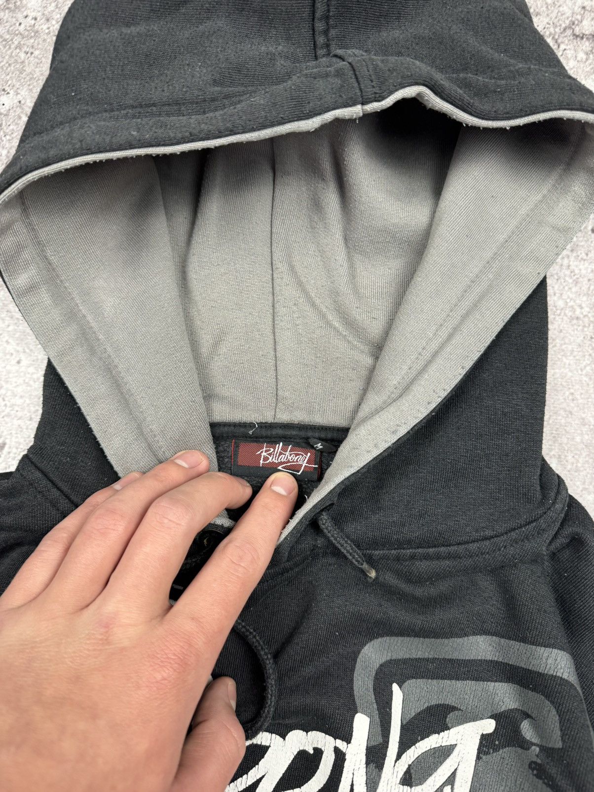 Billabong 💥VINTAGE BILLABONG FADED HOODIE EMBROIDERY BIG LOGO Y2K SWAG Size US M / EU 48-50 / 2 - 7 Thumbnail