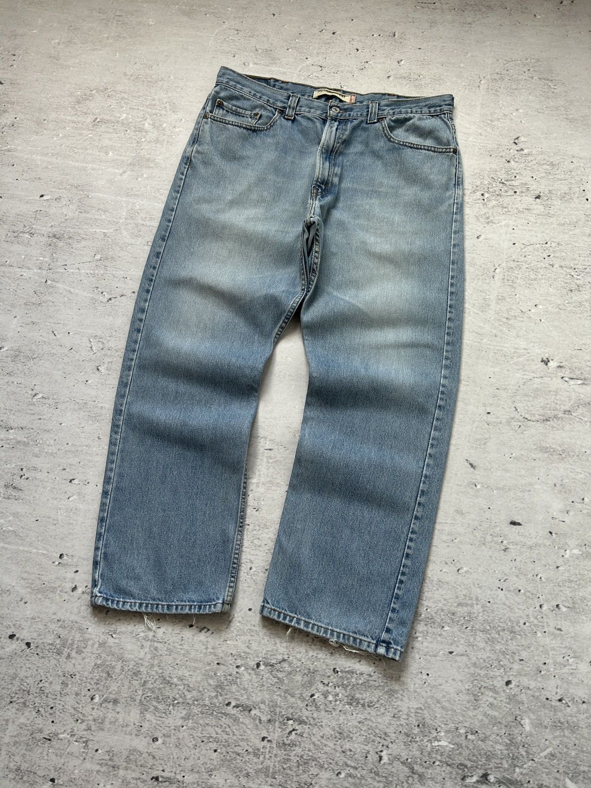 Levi's × Levi's Vintage Clothing × Vintage 🔥VINTAGE BAGGY LEVIS 505 DISTRESSED REGULAR FIT DENIM JEANS🔥 Size US 38 / EU 54 - 2 Thumbnail