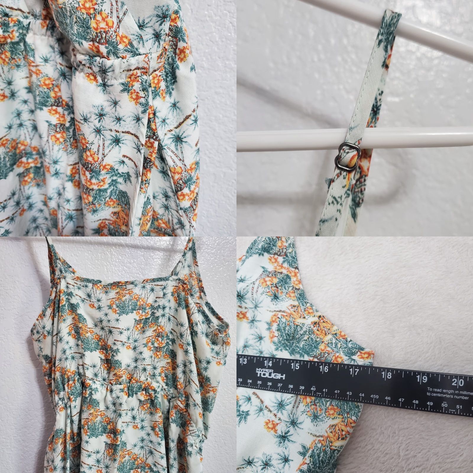 Toad&Co VINTAGE Toad & Co Hillrose Mini Dress Women L Faux Wrap Floral Sleeveless Hawaiian Beach Size L / US 10 / IT 46 - 8 Thumbnail