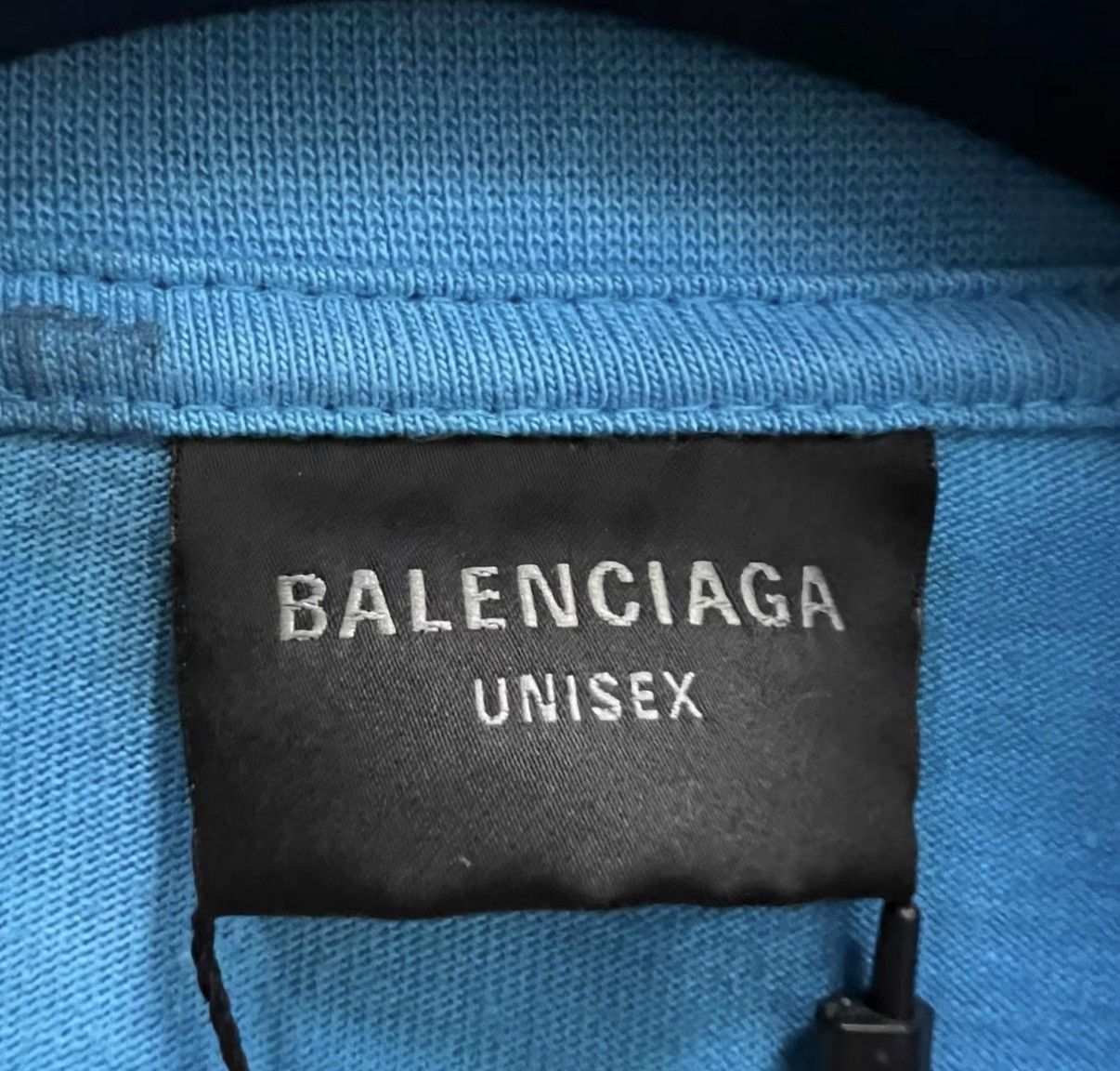 Balenciaga Balenciaga Blue Graffiti Logo Short Sleeve T-shirt J41 Size US XS / EU 42 / 0 - 3 Thumbnail