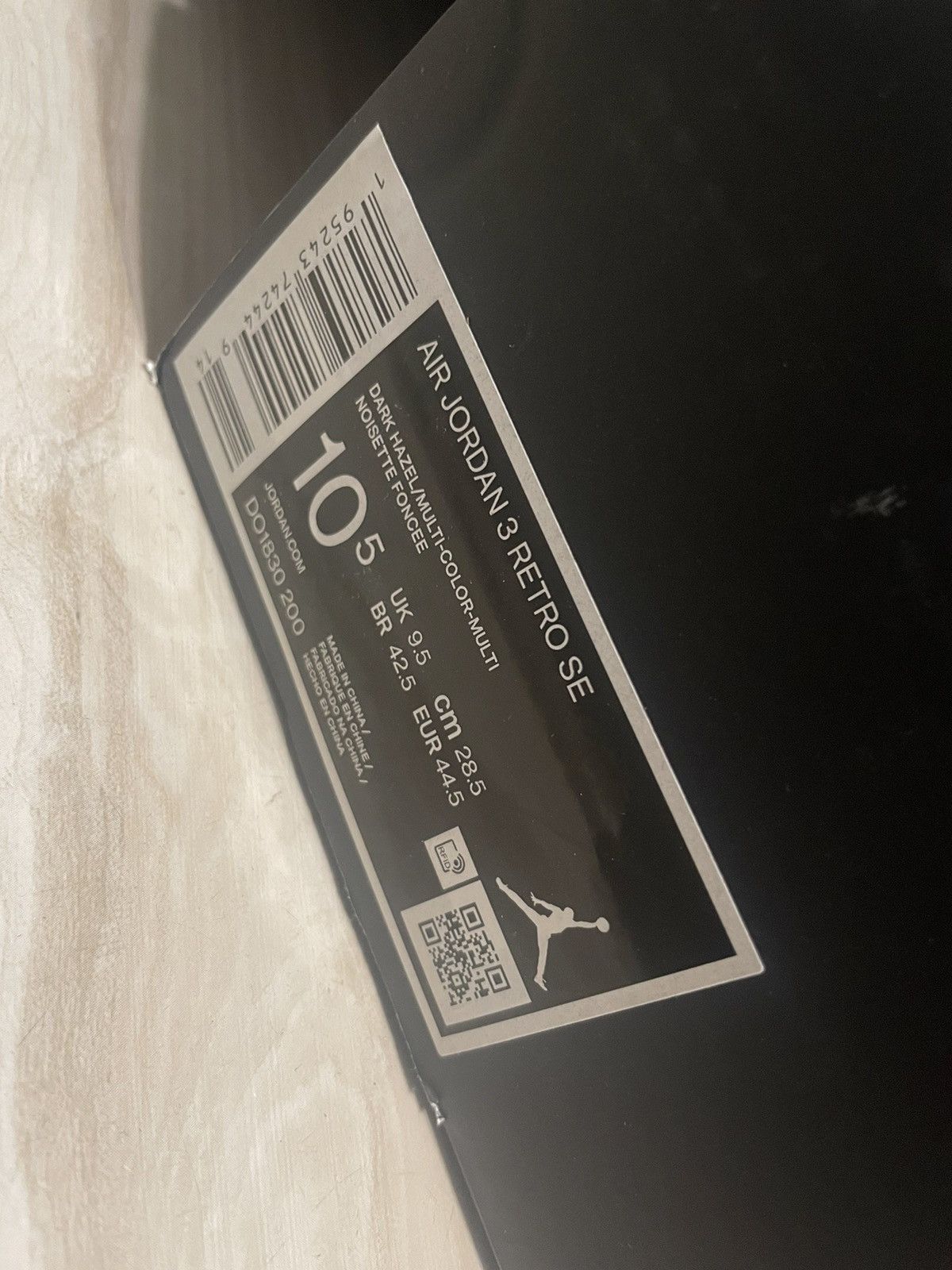 Jordan Brand air jorden 3 retro se Size US 10.5 / EU 43-44 - 6 Thumbnail