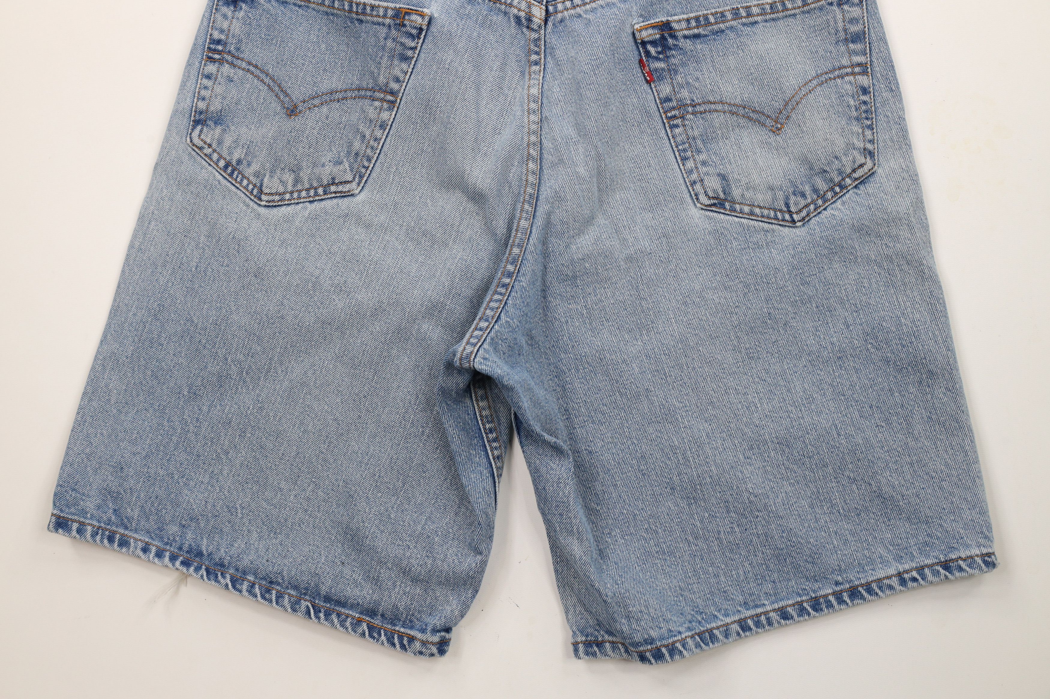 Levi's × Vintage Vintage Y2K 2001 Levis 550 Fit Denim Shorts Jorts Blue Size US 34 / EU 50 - 13 Thumbnail
