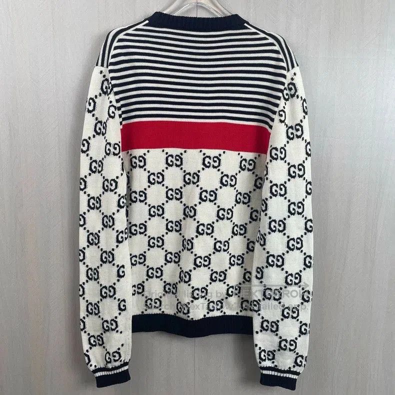 Gucci Gucci Classic GG Colorblock Knit Sweater. Size US L / EU 52-54 / 3 - 3 Thumbnail