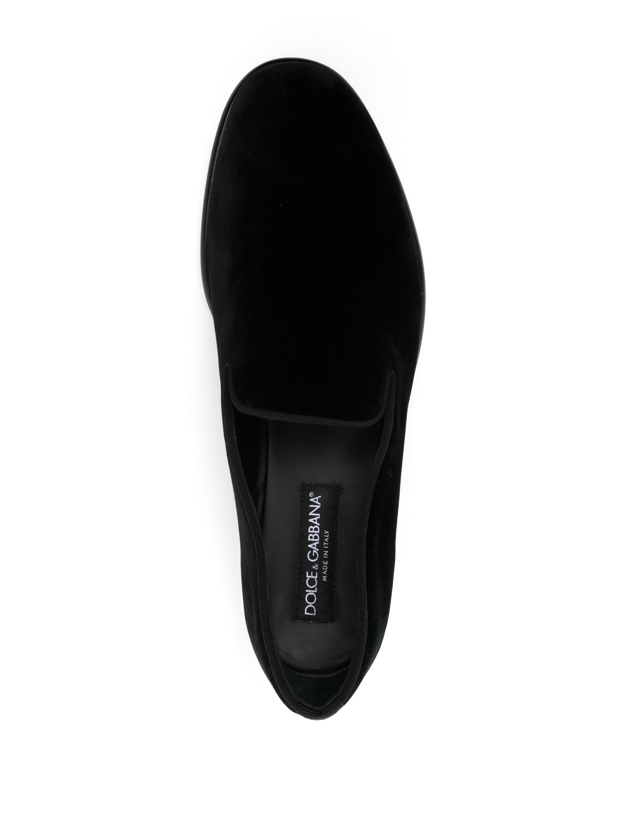 Dolce & Gabbana o1y0125 Velvet Loafers in Black Size US 12 / EU 45 - 4 Thumbnail