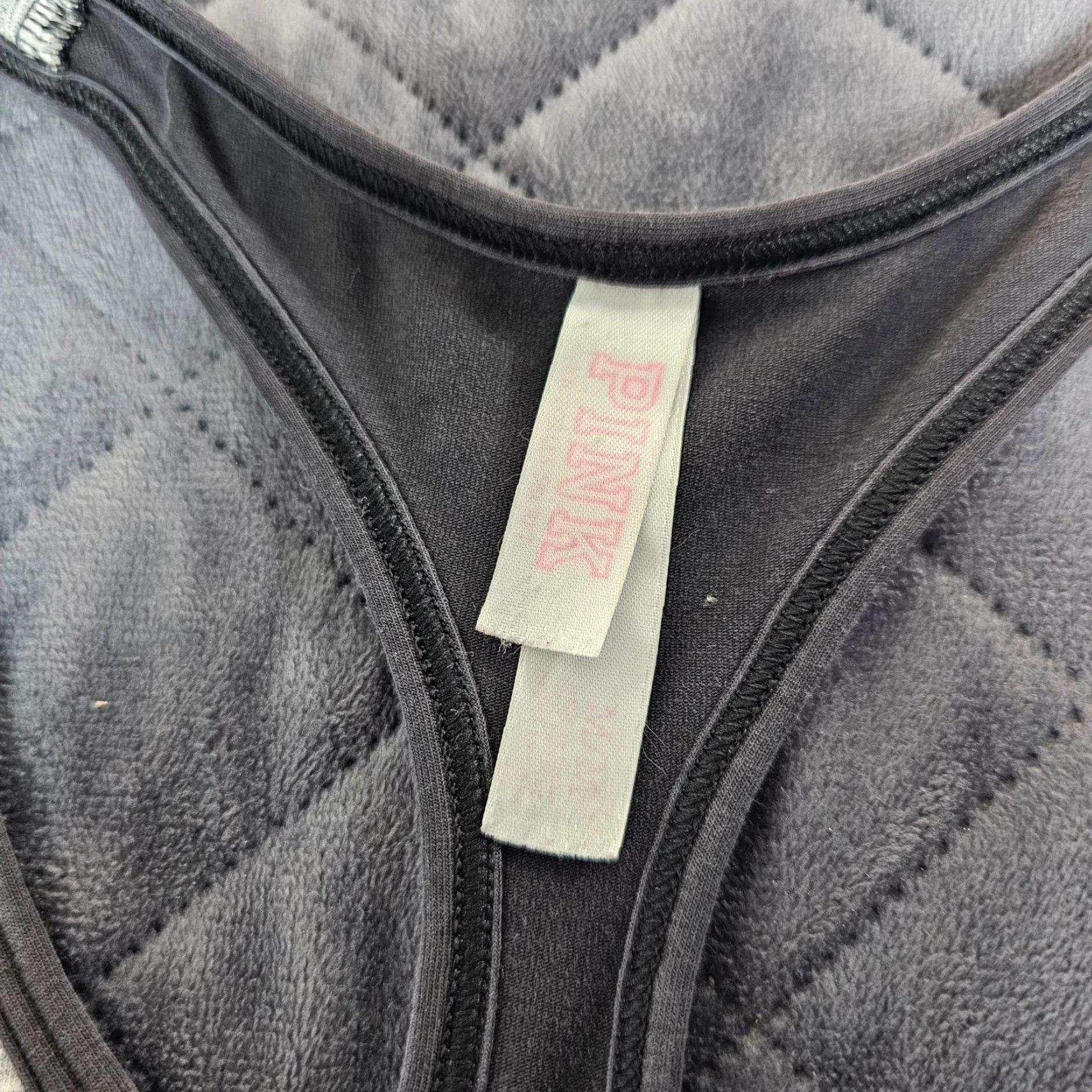 Victoria's Secret Victoria’s Secret PINK Ultimate Black & Gray Wireles Sports Bra Racerback M Size ONE SIZE - 7 Thumbnail