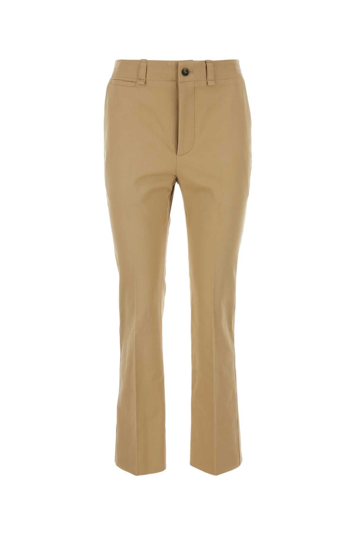 Saint Laurent Paris Camel Cotton Pant Size 27" / US 4 / IT 40 - 1 Thumbnail