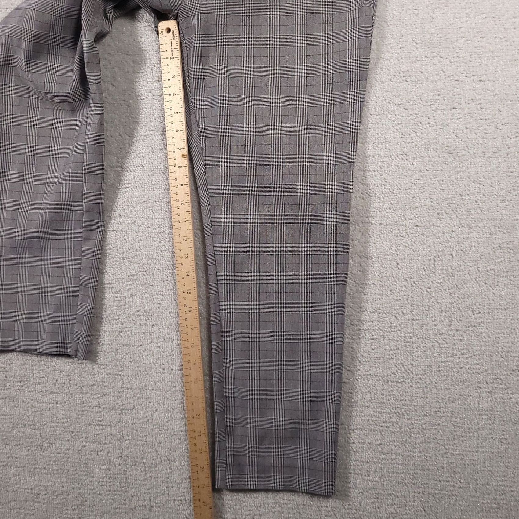 Liz Claiborne Liz Claiborne Career Emma Classic Ankle Plaid Pattern Pants Pull On Women's 14 Size 36" / US 14 / IT 50 - 7 Thumbnail