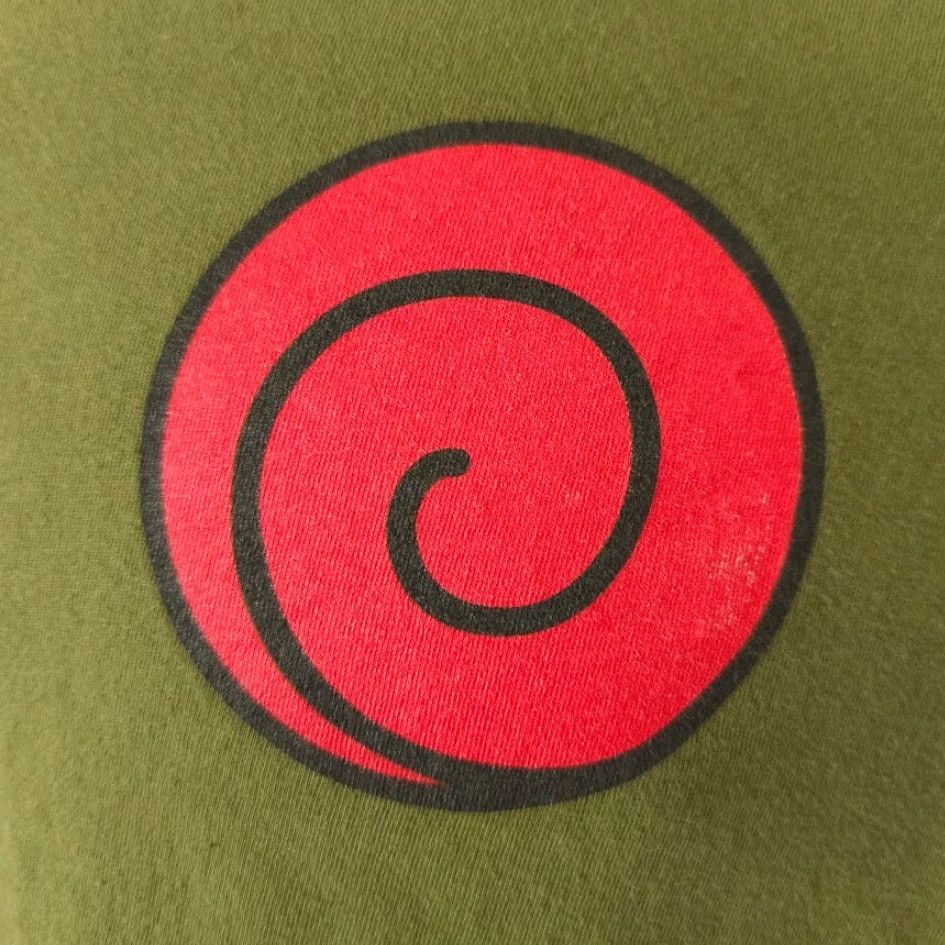 Vintage Naruto Shippuden T Shirt Mens Size Medium Green Uzumaki Clan Japanese Manga Anime Size US M / EU 48-50 / 2 - 3 Thumbnail