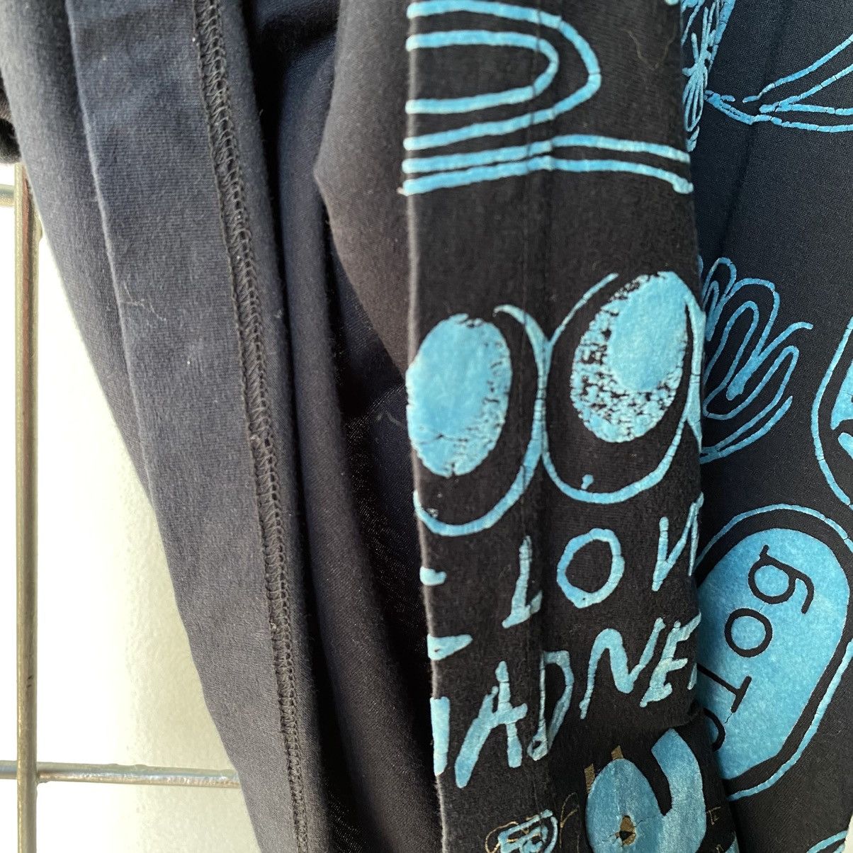 Desigual Derigual Black Long-Sleeve Tee with Blue Graphic Print Size US L / EU 52-54 / 3 - 7 Thumbnail
