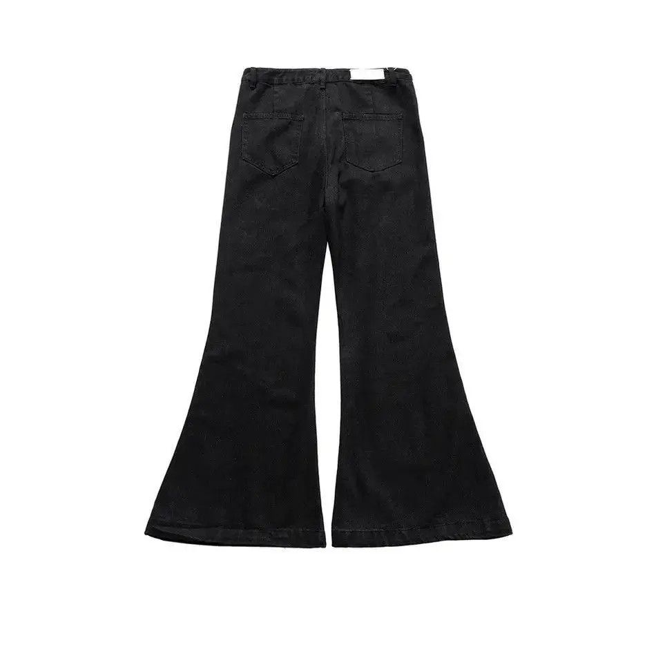 Japanese Brand Vintage Y2K Jeans Wide Legs Flared Harajuku Style Baggy Size US 30 / EU 46 - 5 Thumbnail