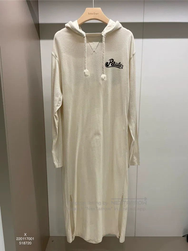 Loewe LOEWE Beige Cotton and Silk Hooded Long Dress Size S / US 4 / IT 40 - 1 Thumbnail
