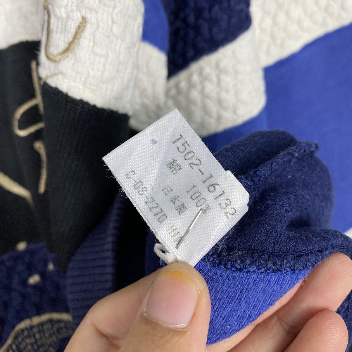 Japanese Brand 📌Vintage Collar Sweatshirt Superior Striped Cartoon Design Size US S / EU 44-46 / 1 - 16 Thumbnail